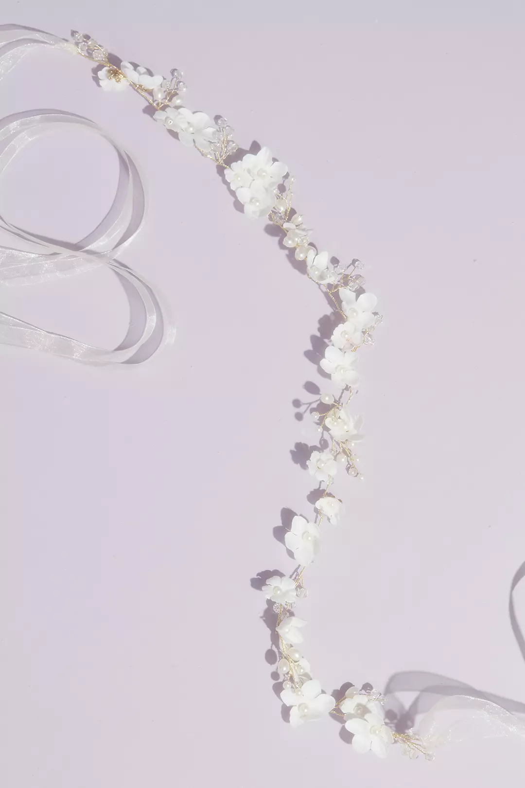 3D Floral Sash with Beads and Pearls - Image 2