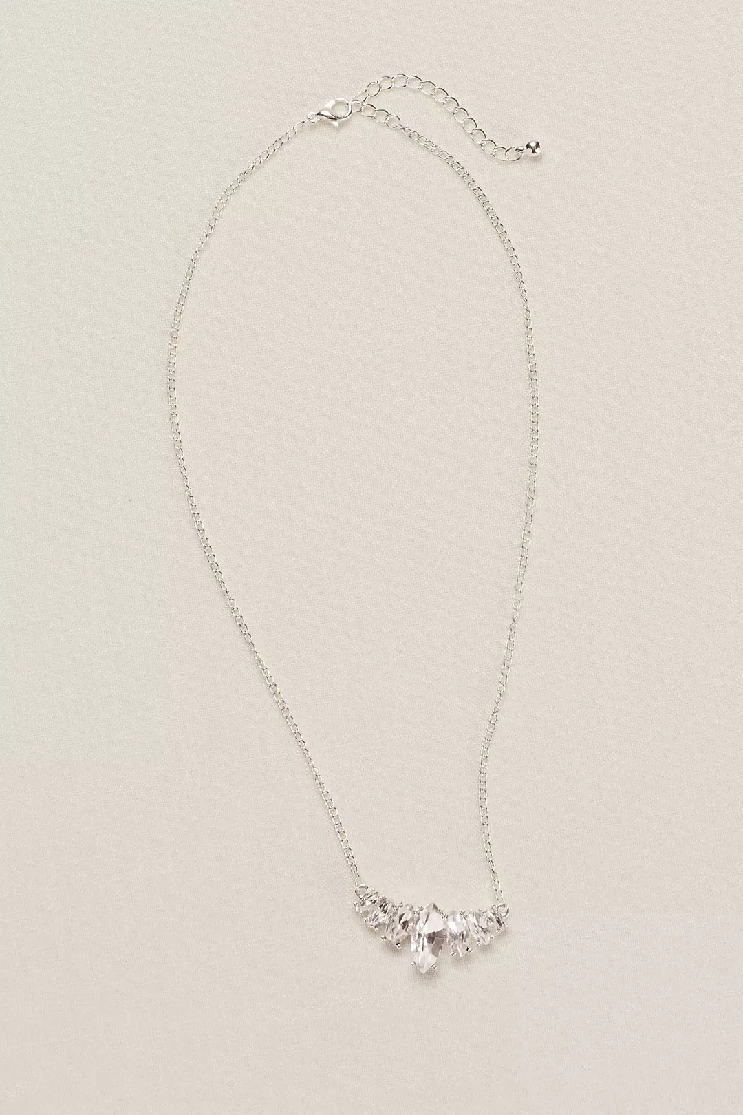 7 Faceted Stone Pendant Necklace - Image 2