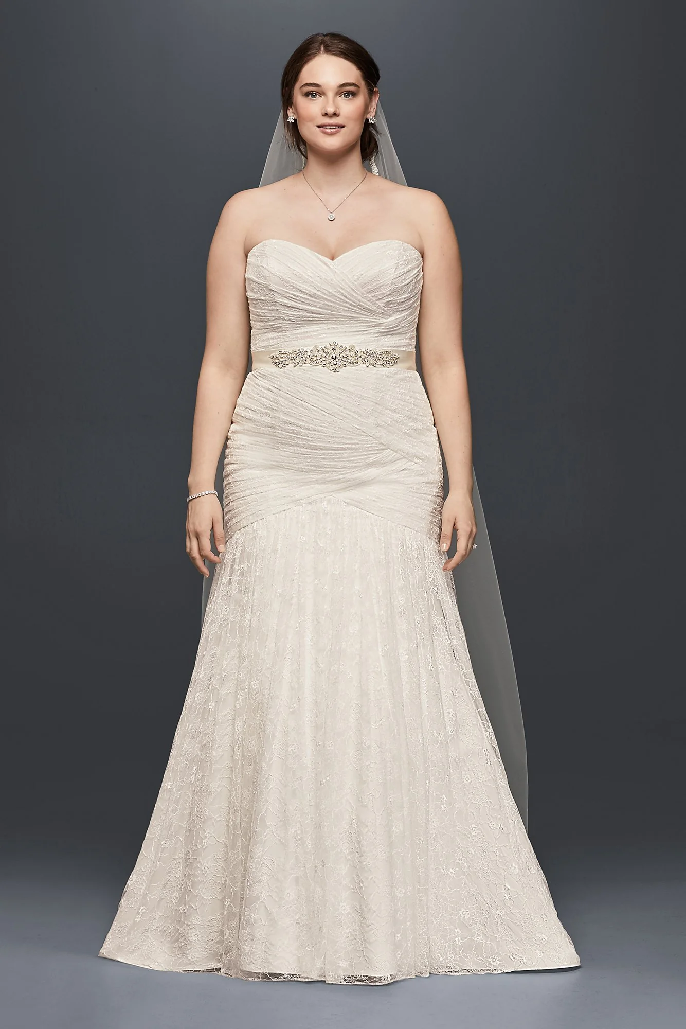 Allover Lace Mermaid Wedding Dress - Image 8