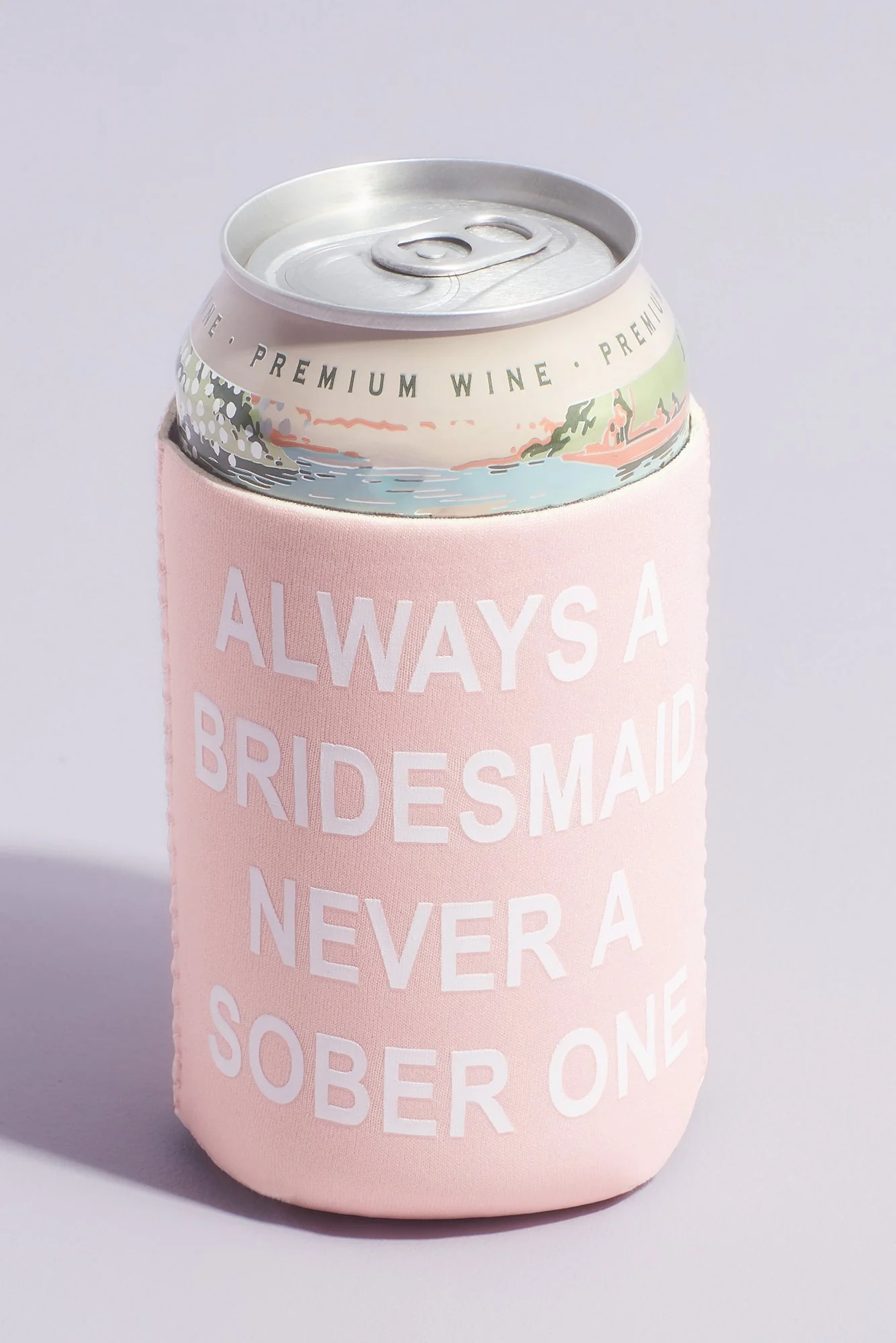 Always A Bridesmaid Neoprene Canned Drink Cooler - Image 2