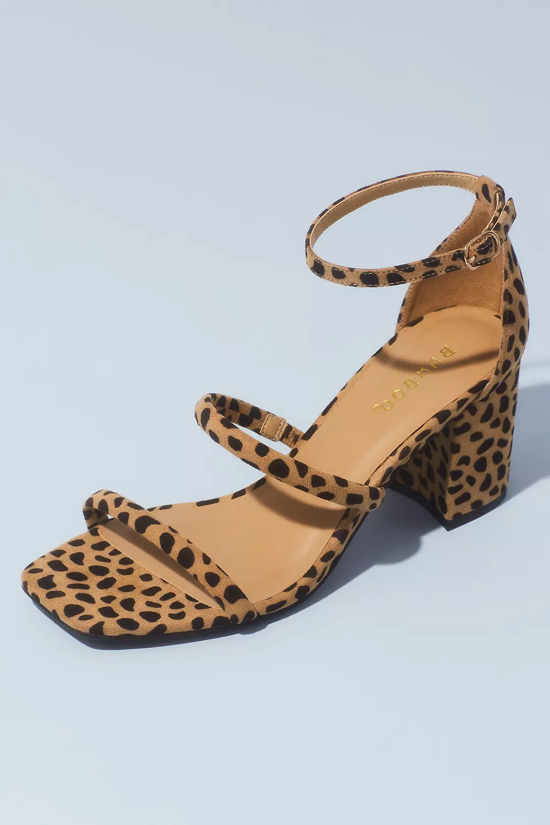 Animal-Print Square-Toe Block Heel Sandals - Image 2