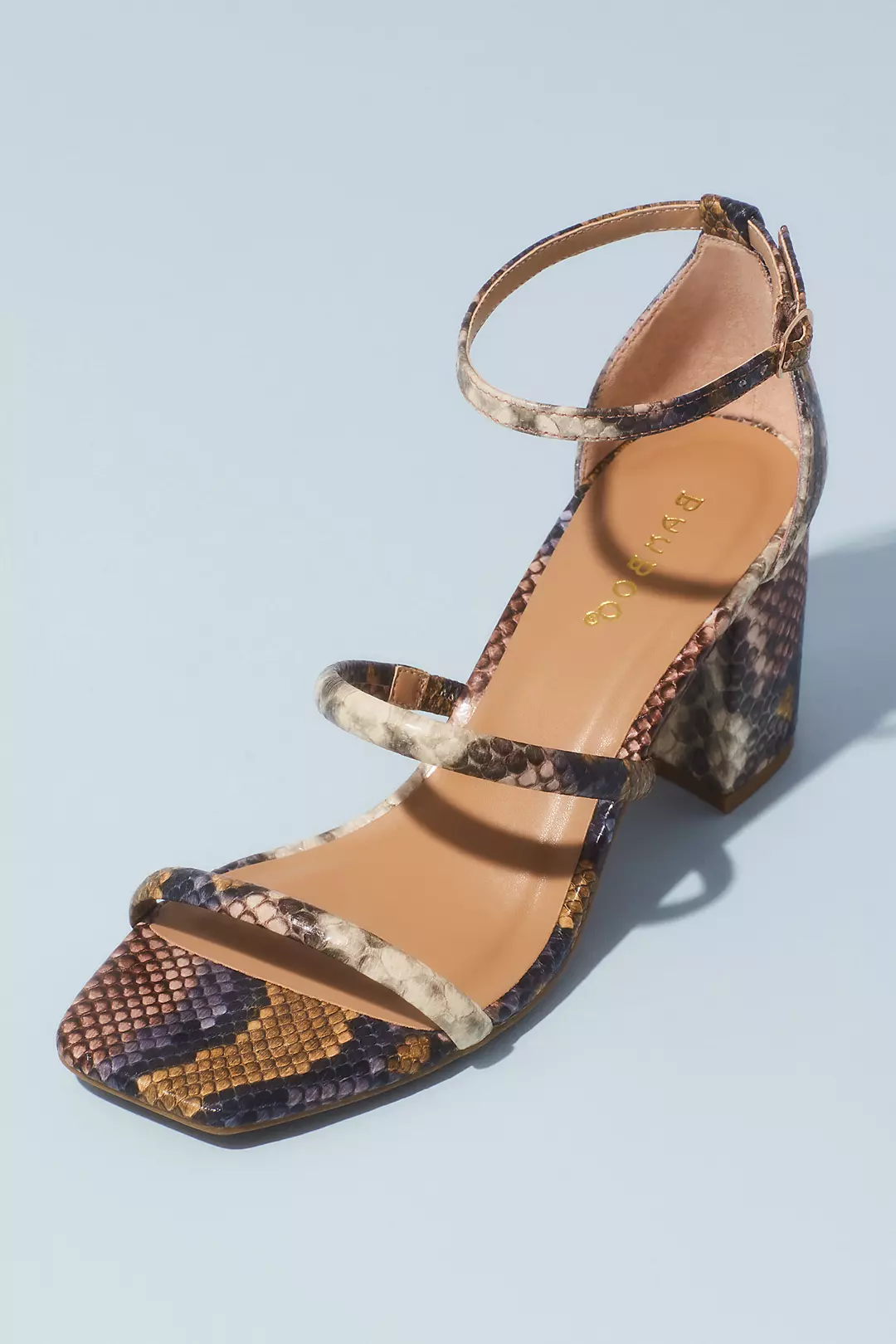 Animal-Print Square-Toe Block Heel Sandals - Image 3