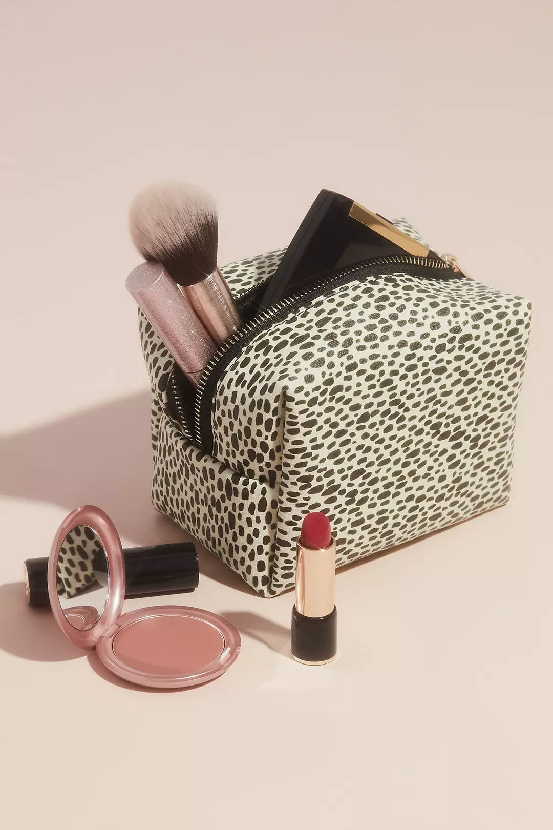 Animal Print Zippered Cosmetics Bag - Image 2