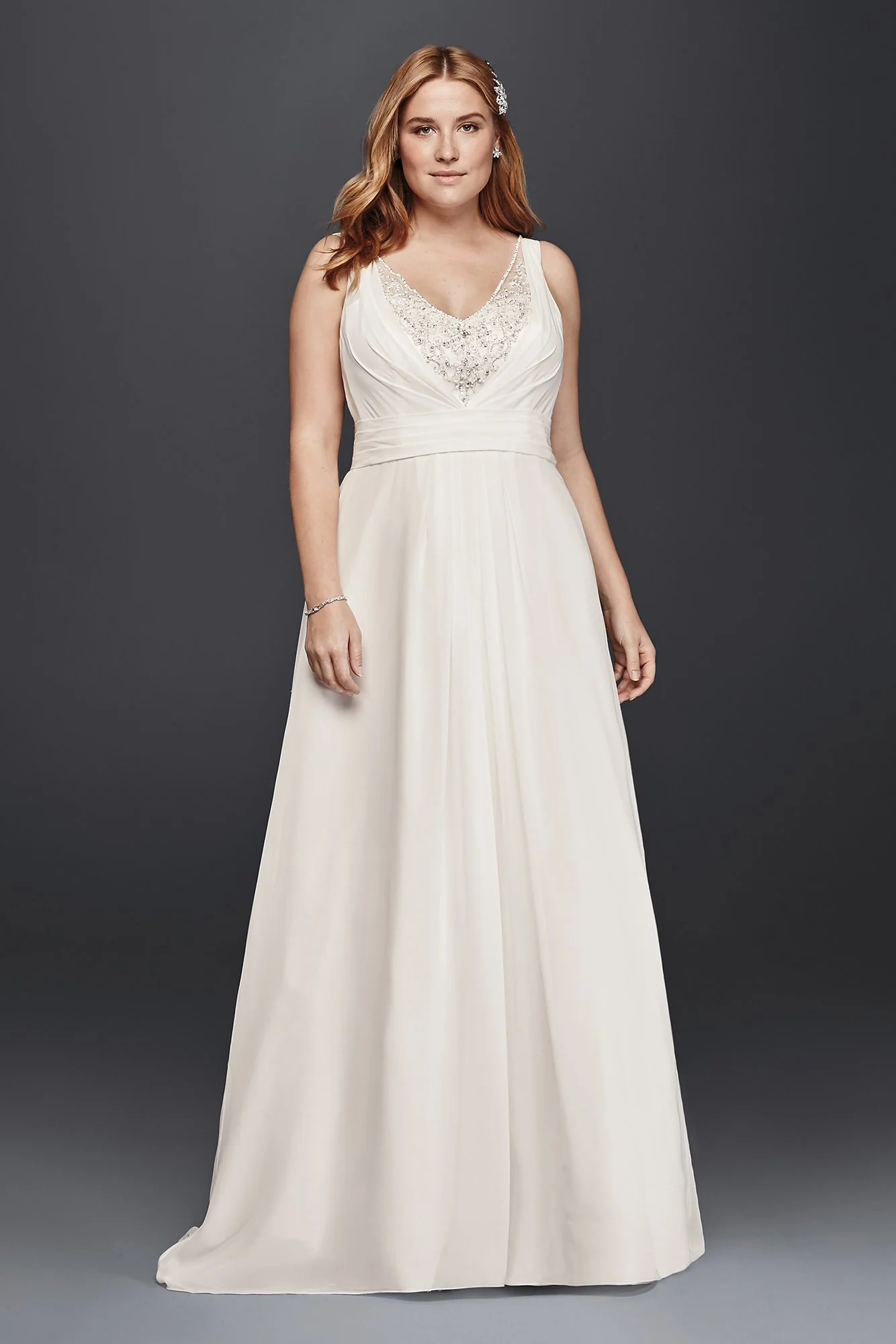 As-Is A-Line Plus Size Tank Wedding Dress