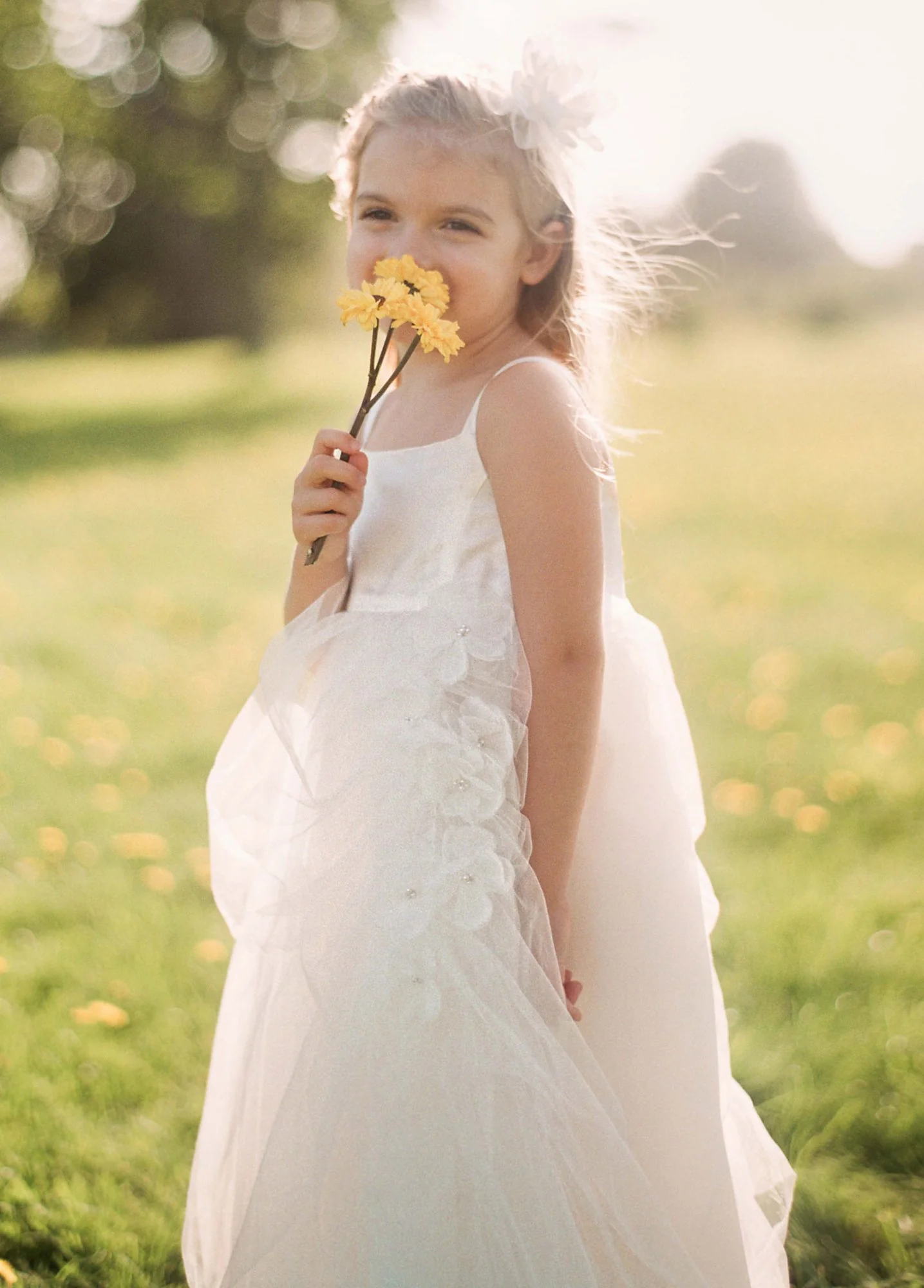 As-Is Ball Gown with Pick Up Skirt and 3D Floral - Image 2