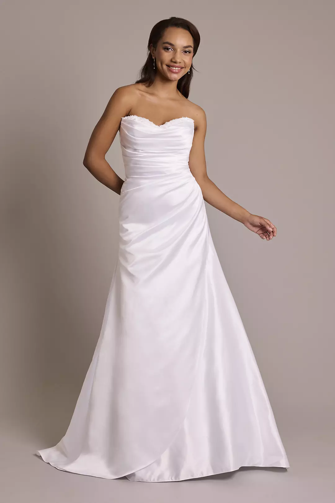 As Is Beaded Satin Sweetheart A-Line Wedding Dress