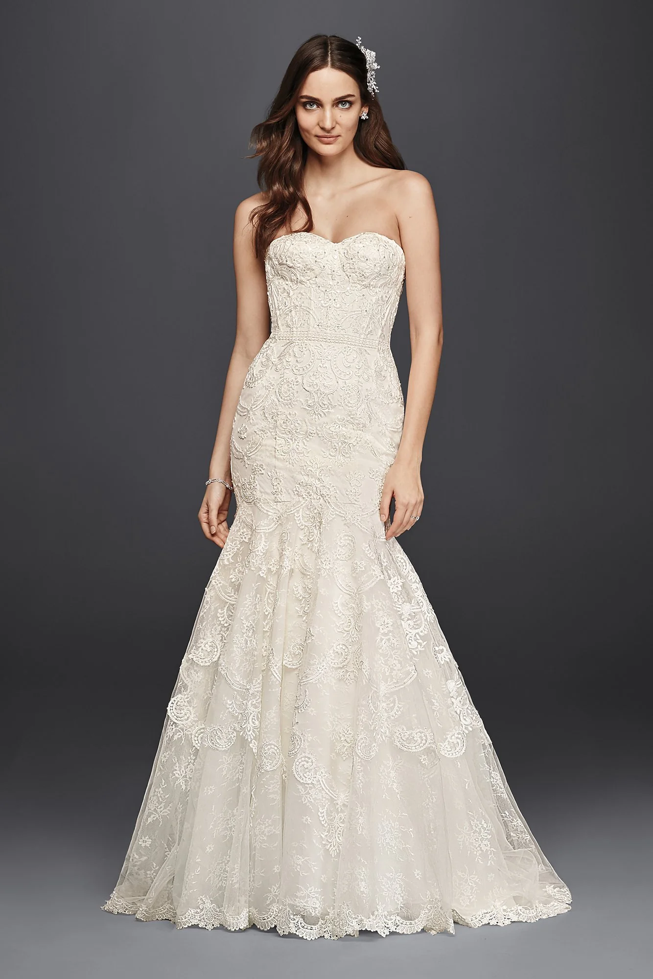 As-Is Corset Bodice Mermaid Lace Wedding Dress