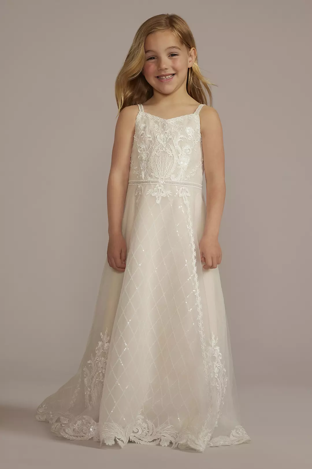As Is Embellished A-Line Flower Girl Dress - Image 8
