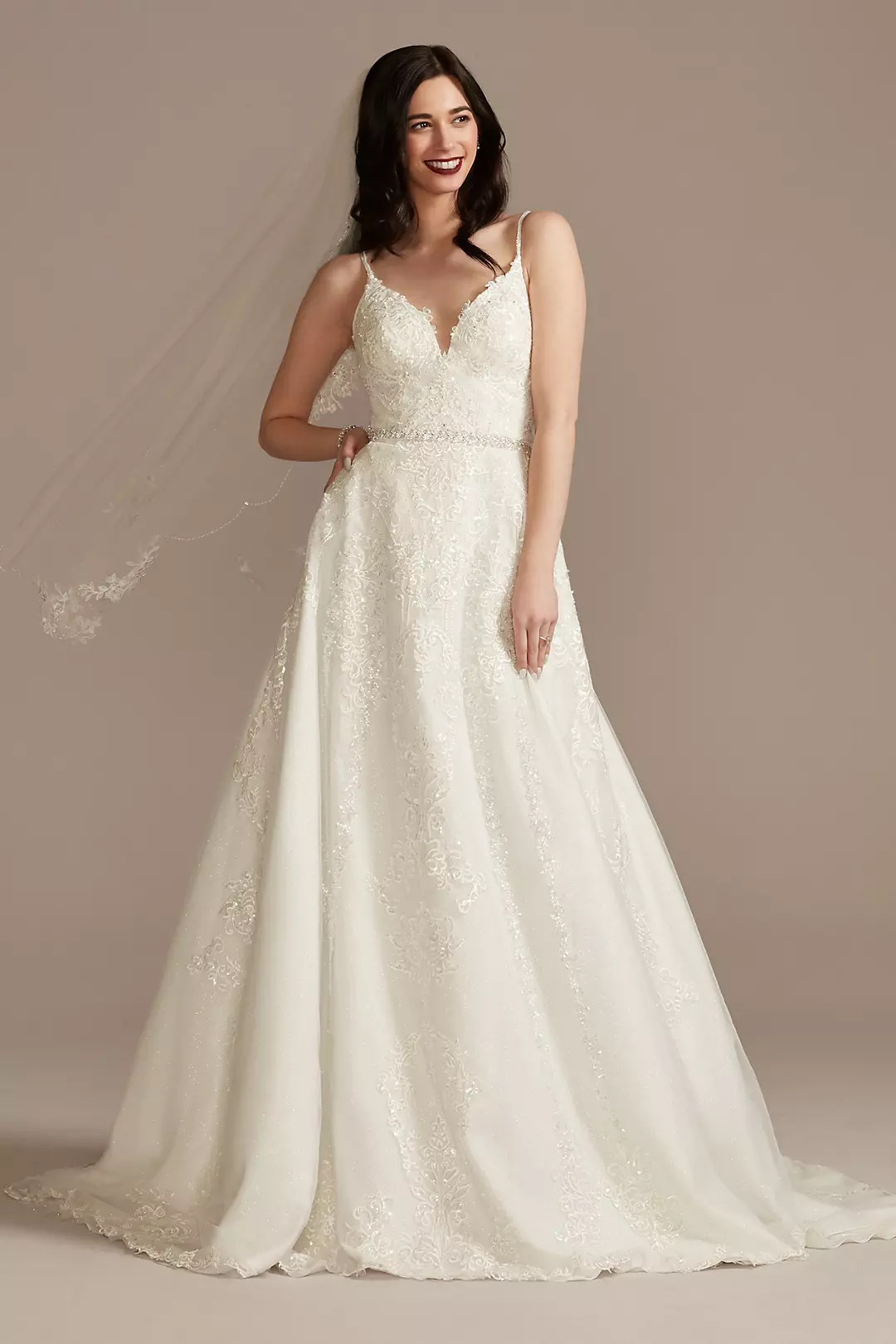As Is Lace Applique Tulle Wedding Dress