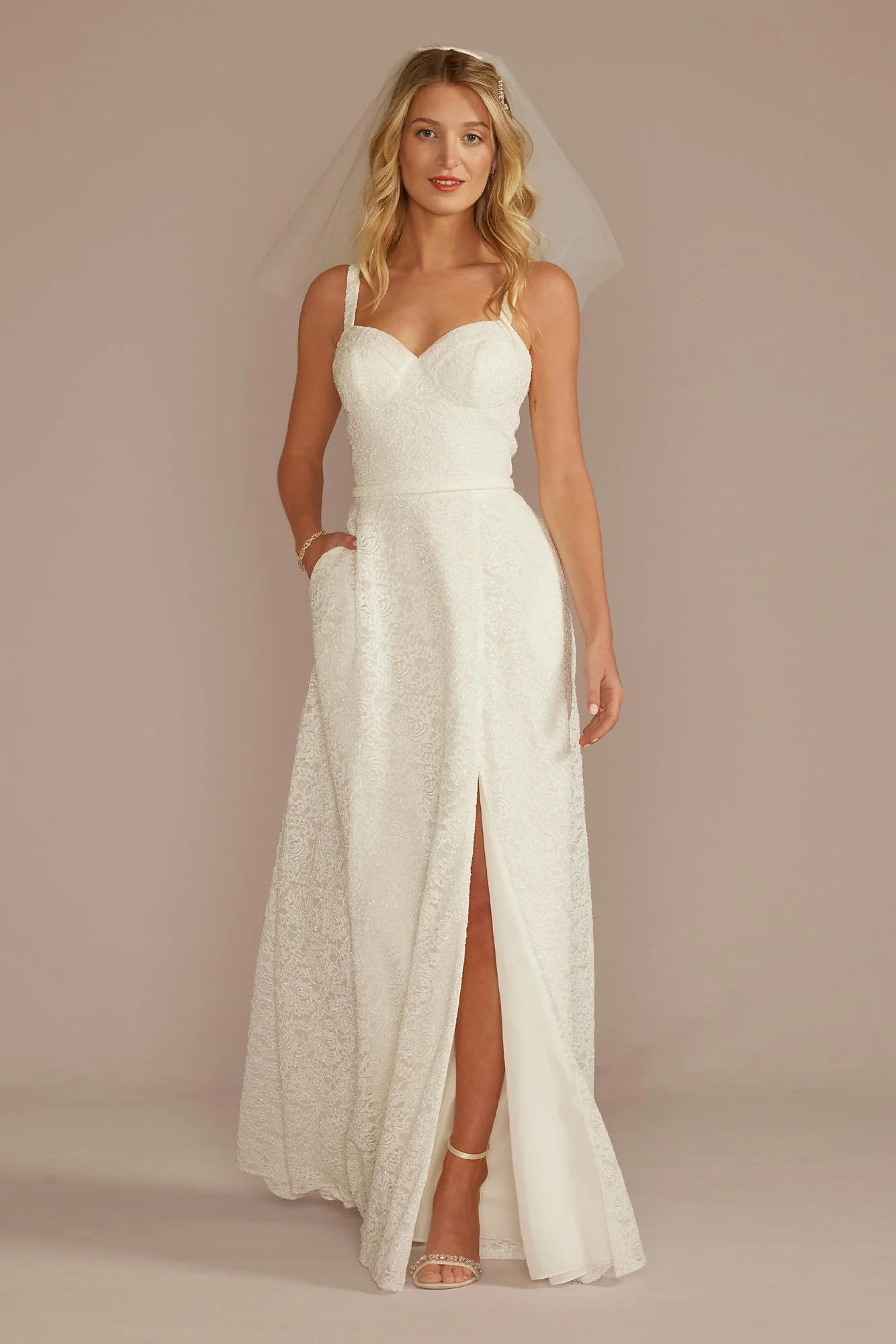 As Is Lace Corset Bodice A-Line Wedding Dress