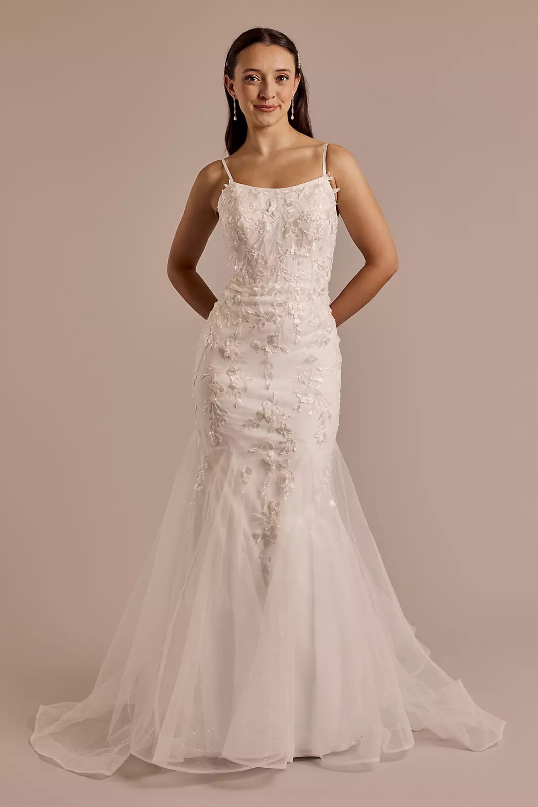 As Is Lace Mermaid Wedding Dress with Godets