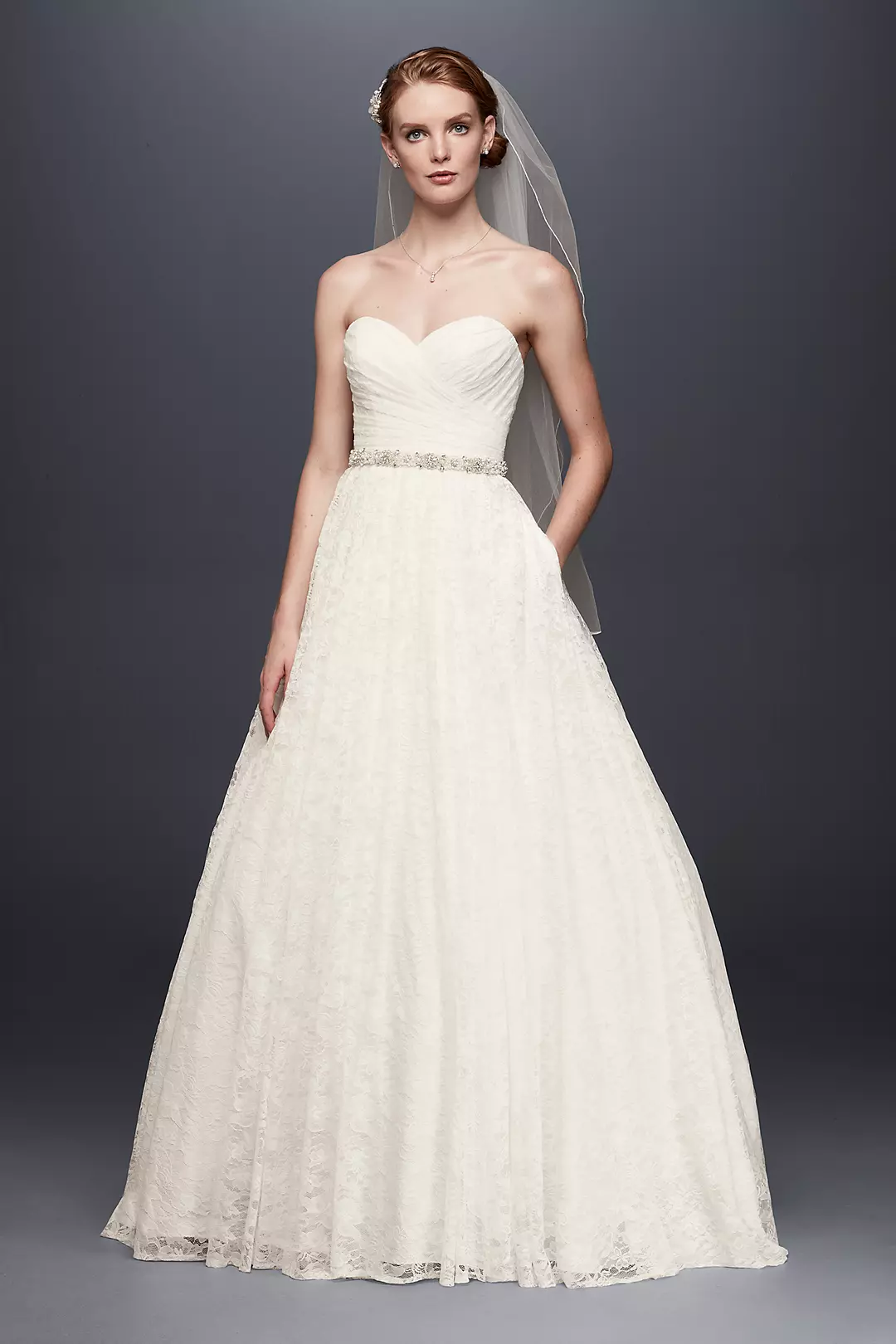 As Is Lace Sweetheart Ball Gown Wedding Dress
