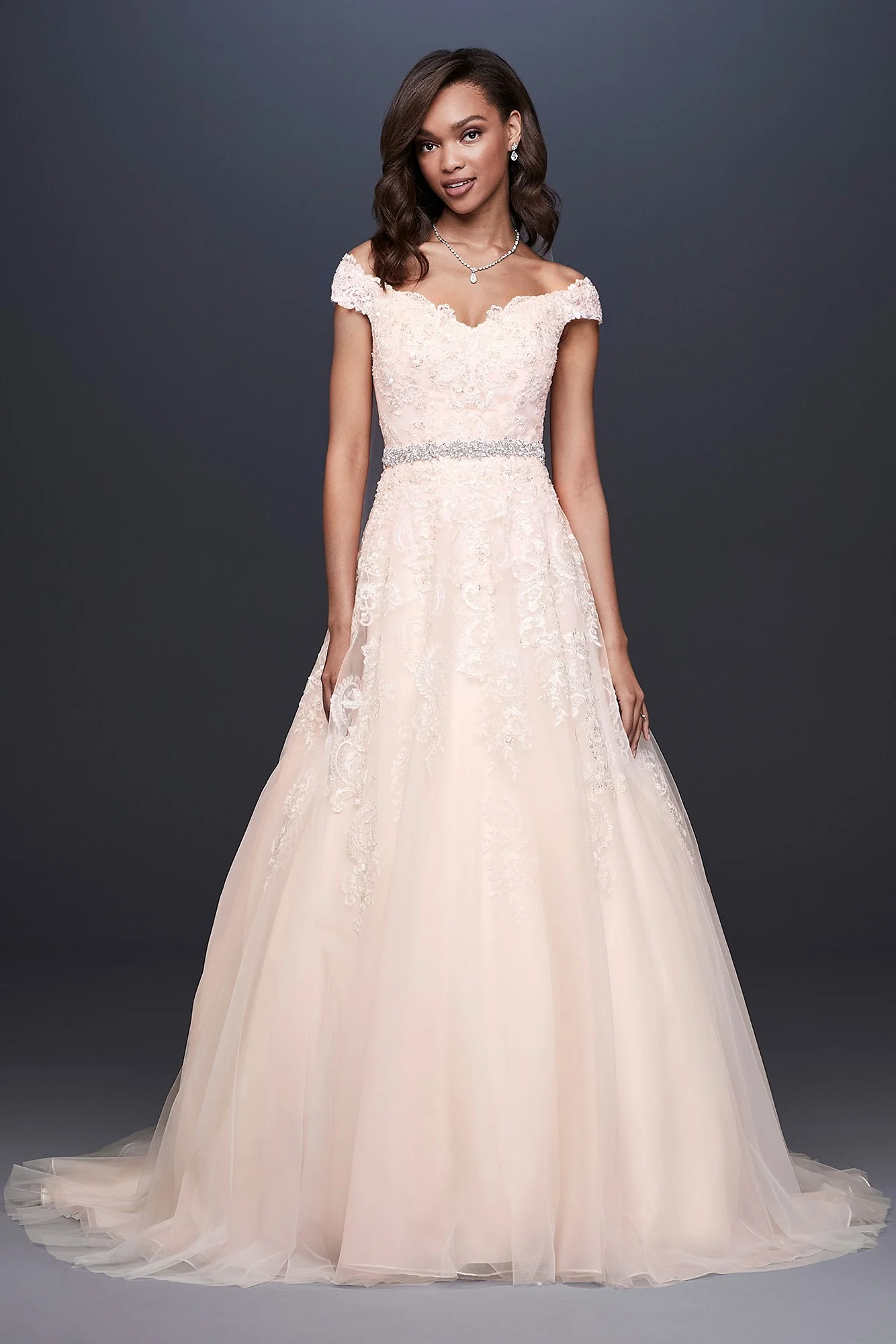 As-Is Off-the-Shoulder Ball Gown Wedding Dress