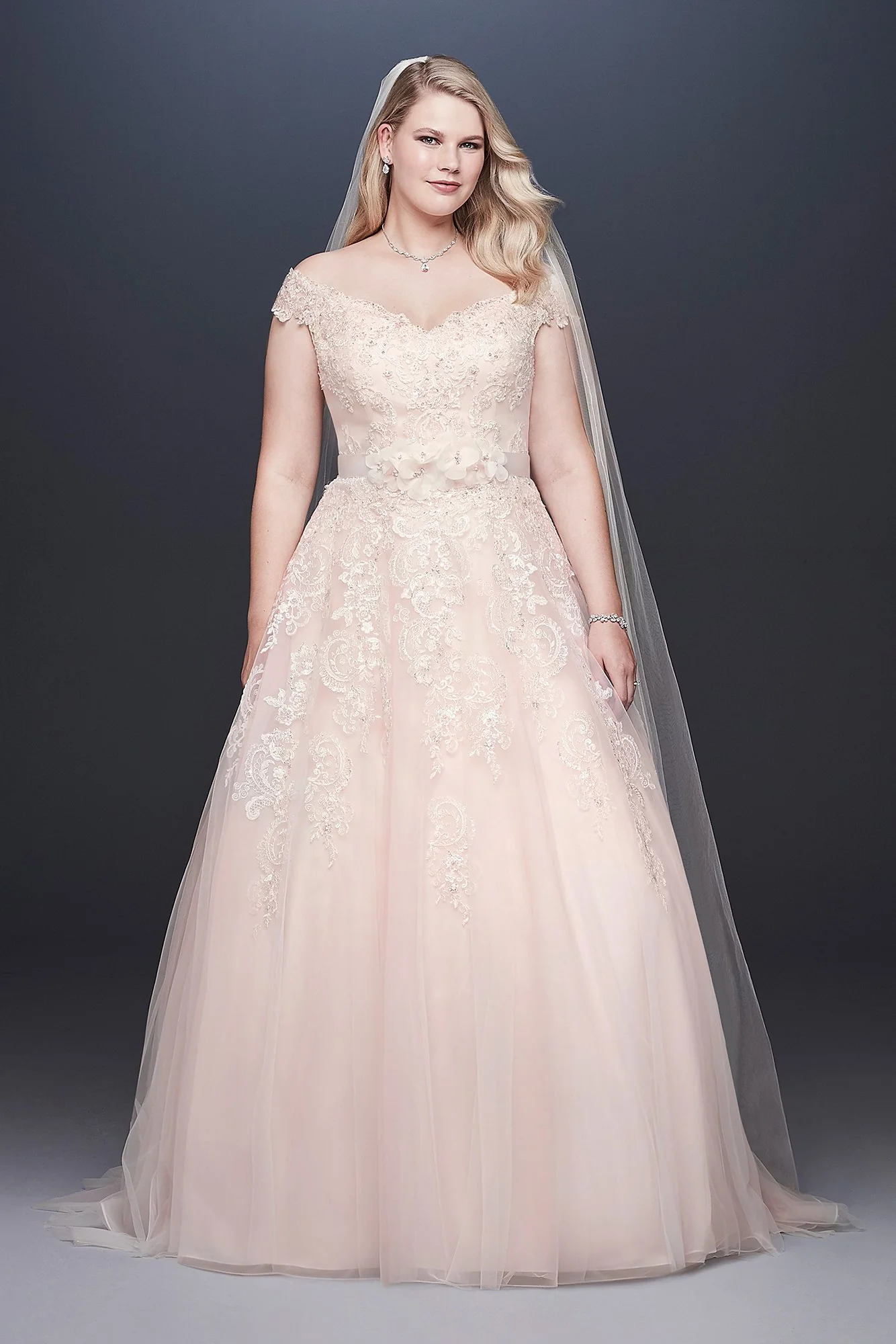 As-Is Off-the-Shoulder Plus Size Wedding Dress