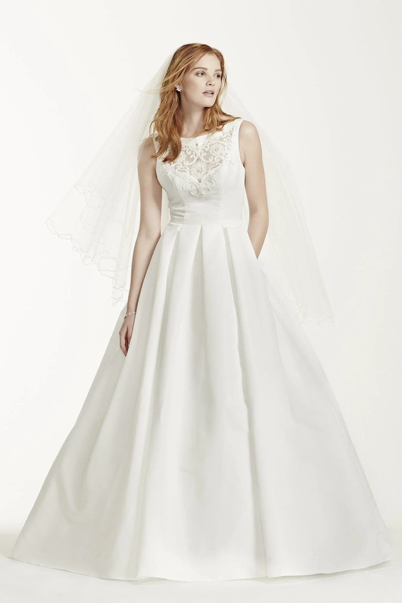 As-Is Open Back Wedding Dress with Pockets