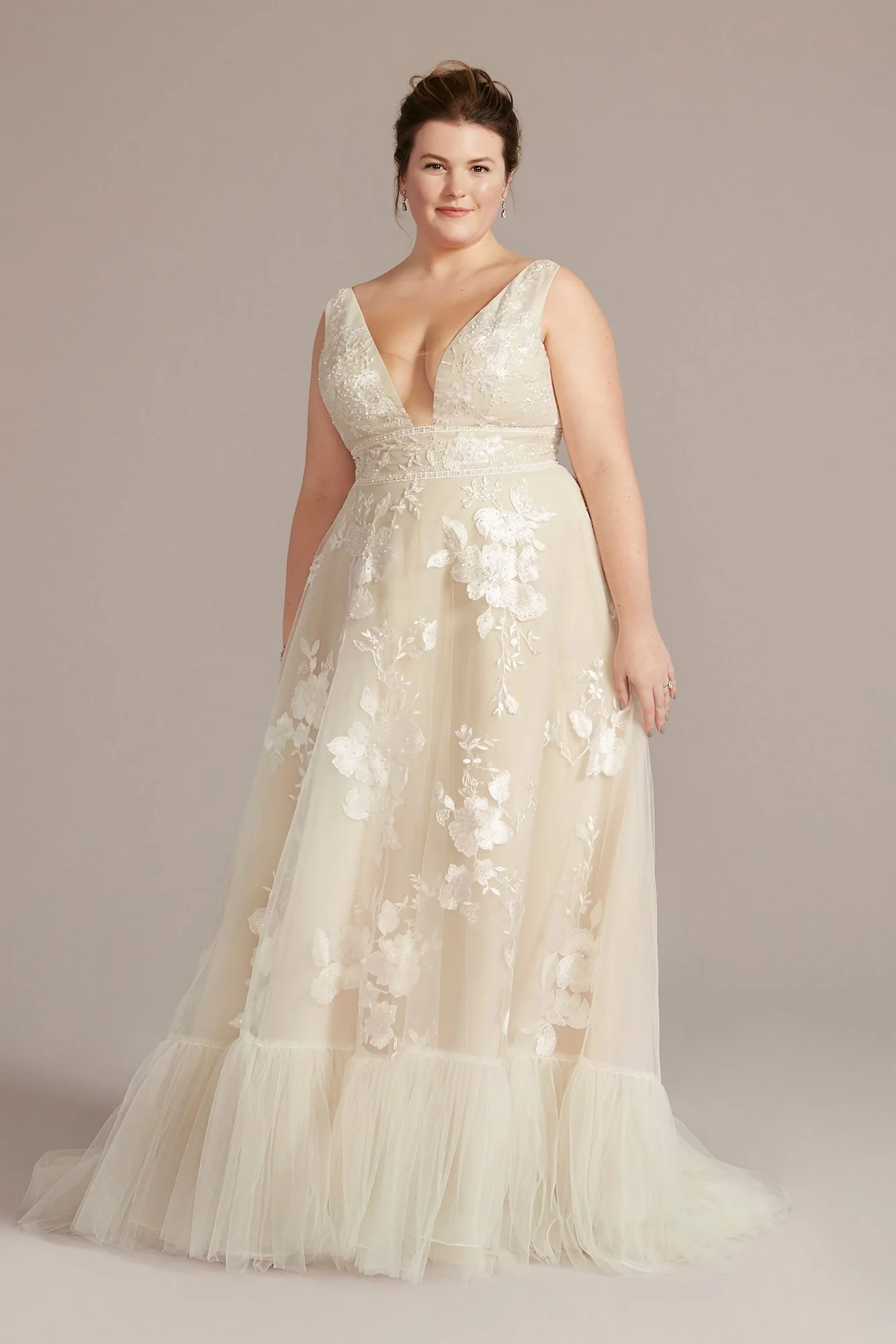 As Is Organza A-Line Wedding Gown
