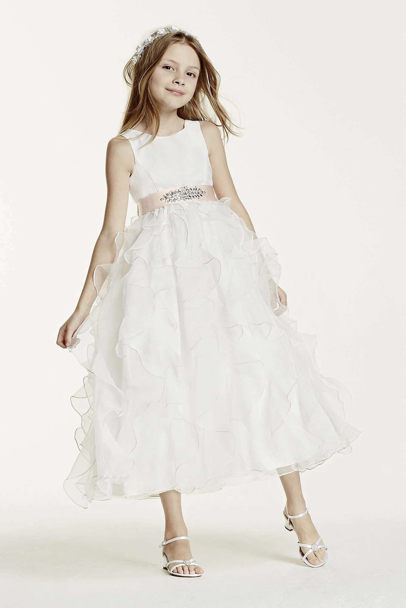 As-Is Organza Dress with Ruffled Skirt - Image 2