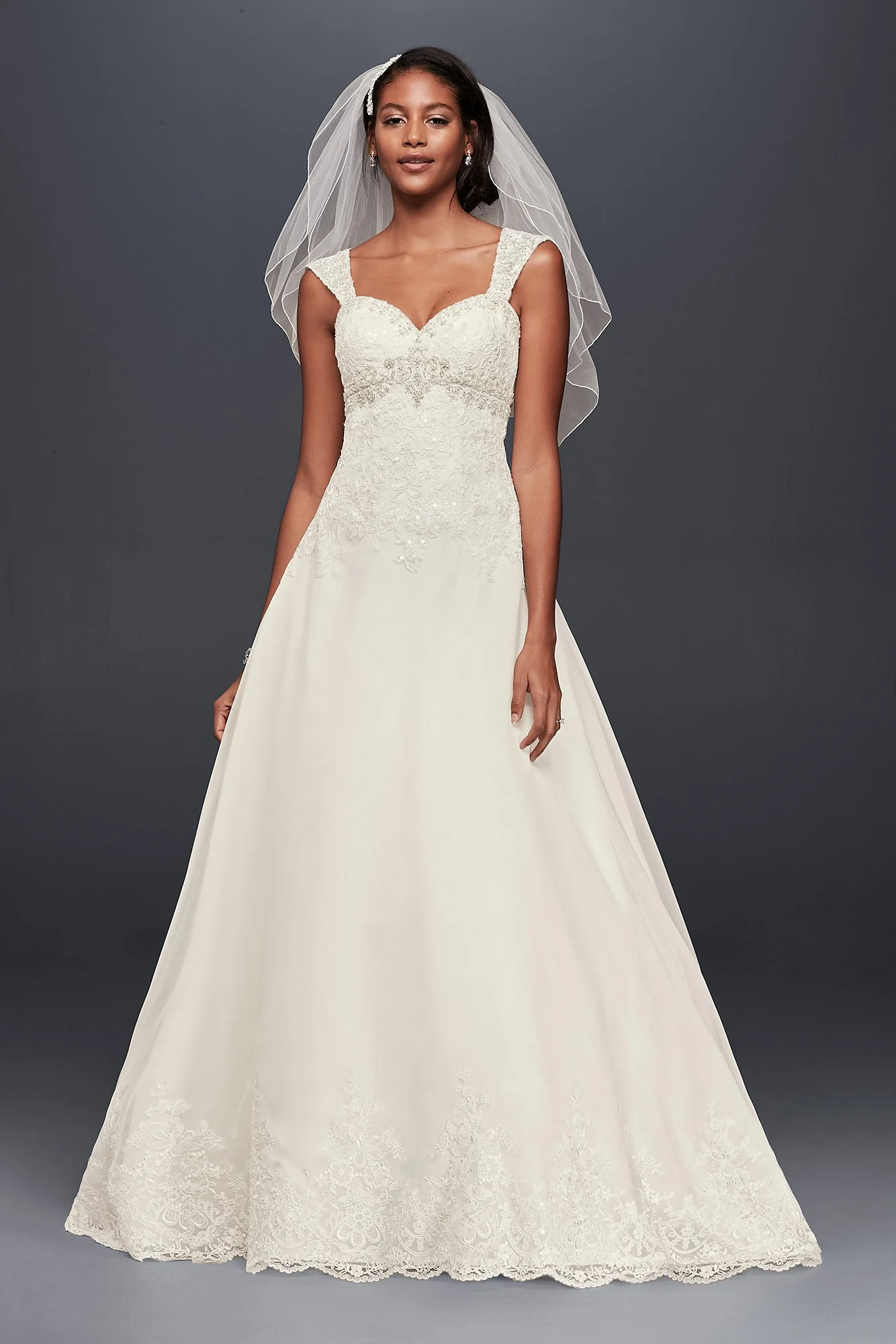 As-Is Organza Empire Wedding Dress - Image 2