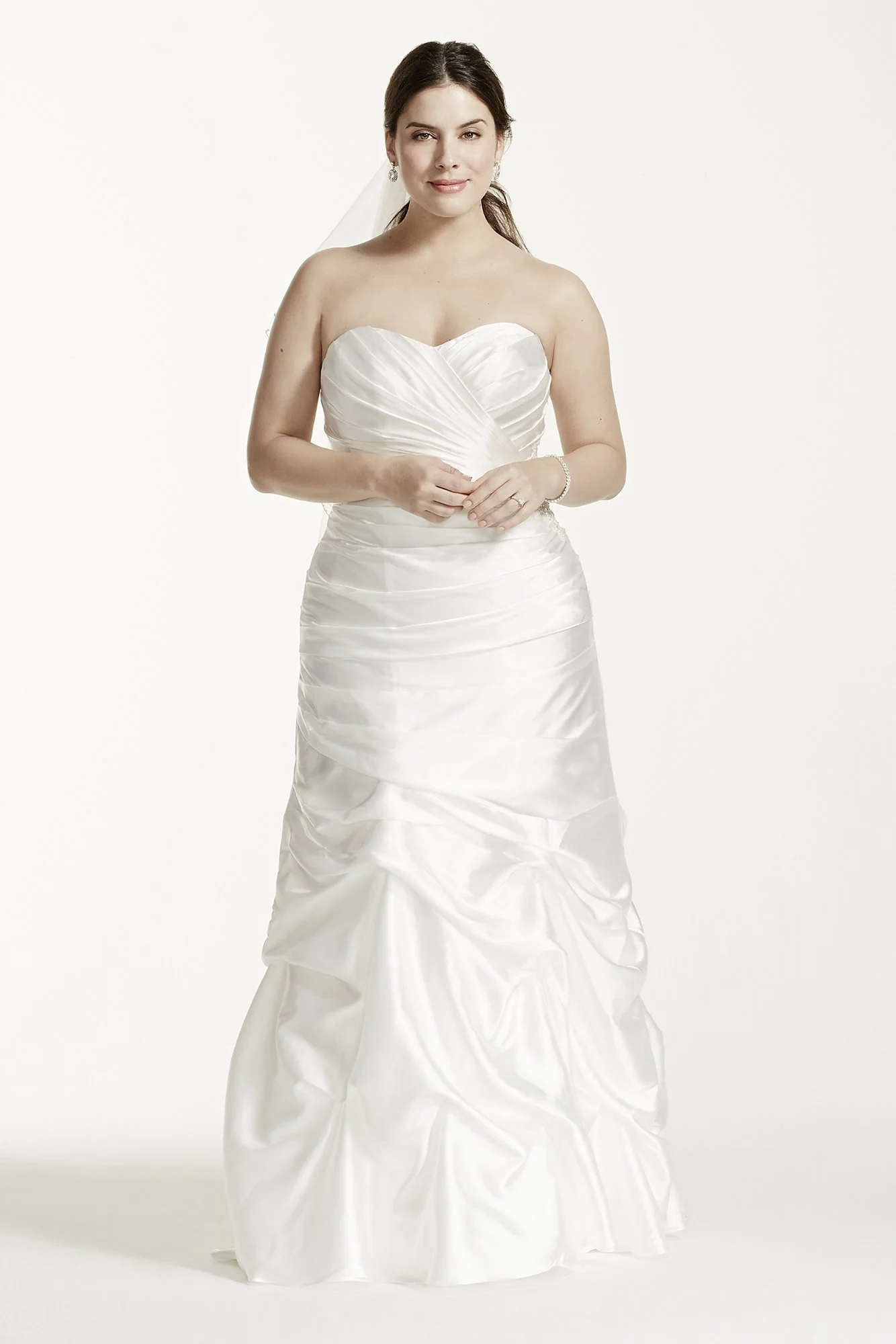 As-Is Pick-Up Skirt Plus Size Wedding Dress - Image 2