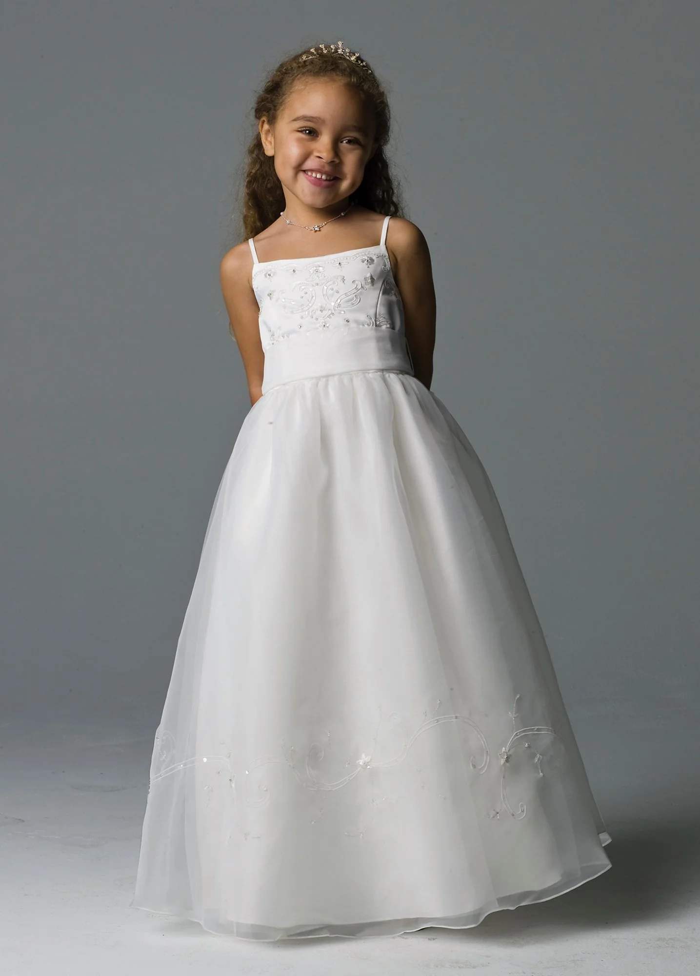 As-Is Spaghetti Strap Organza Ball Gown - Image 2