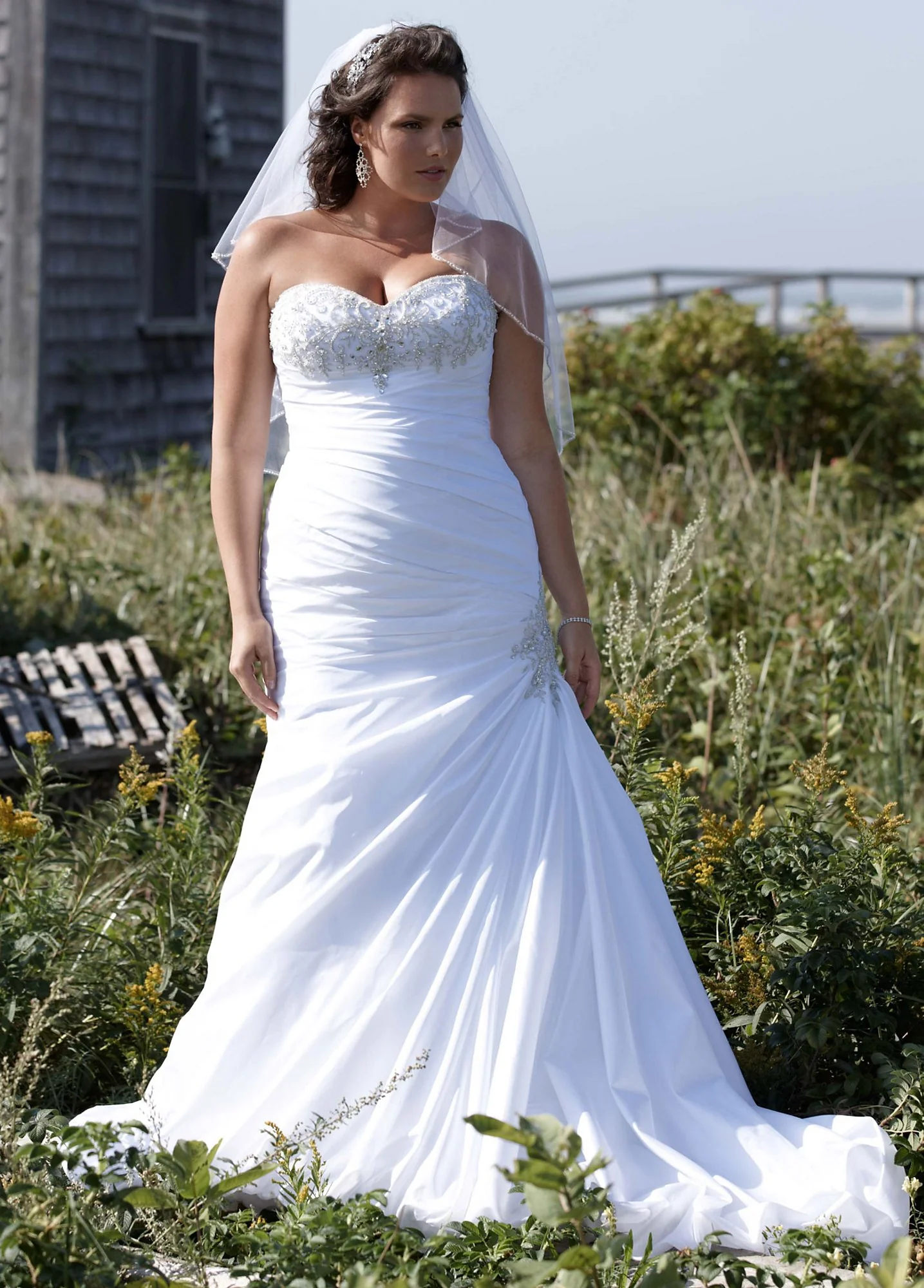 As-Is Strapless Sweetheart Plus Wedding Gown