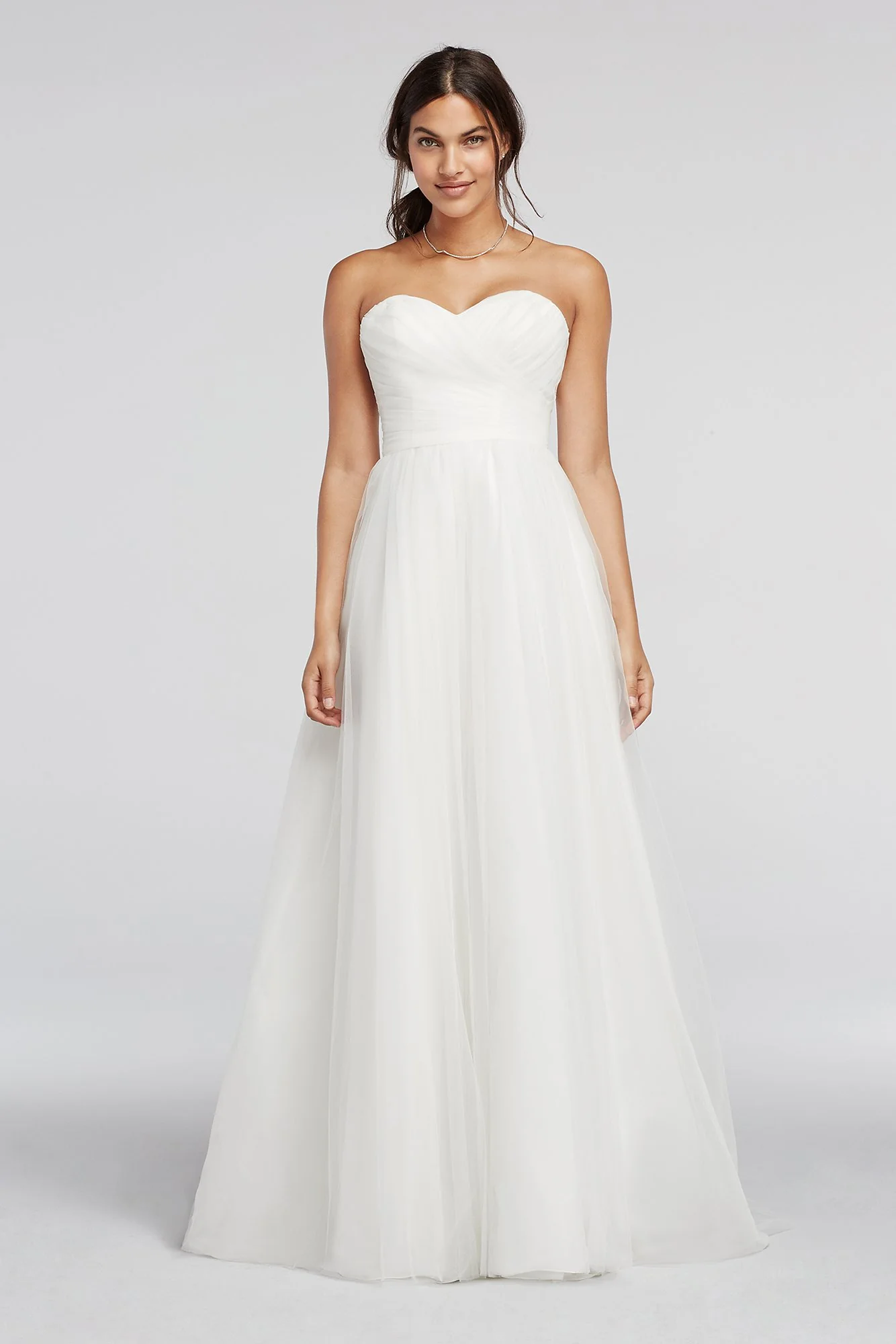 As-Is Strapless Sweetheart Tulle Wedding Dress