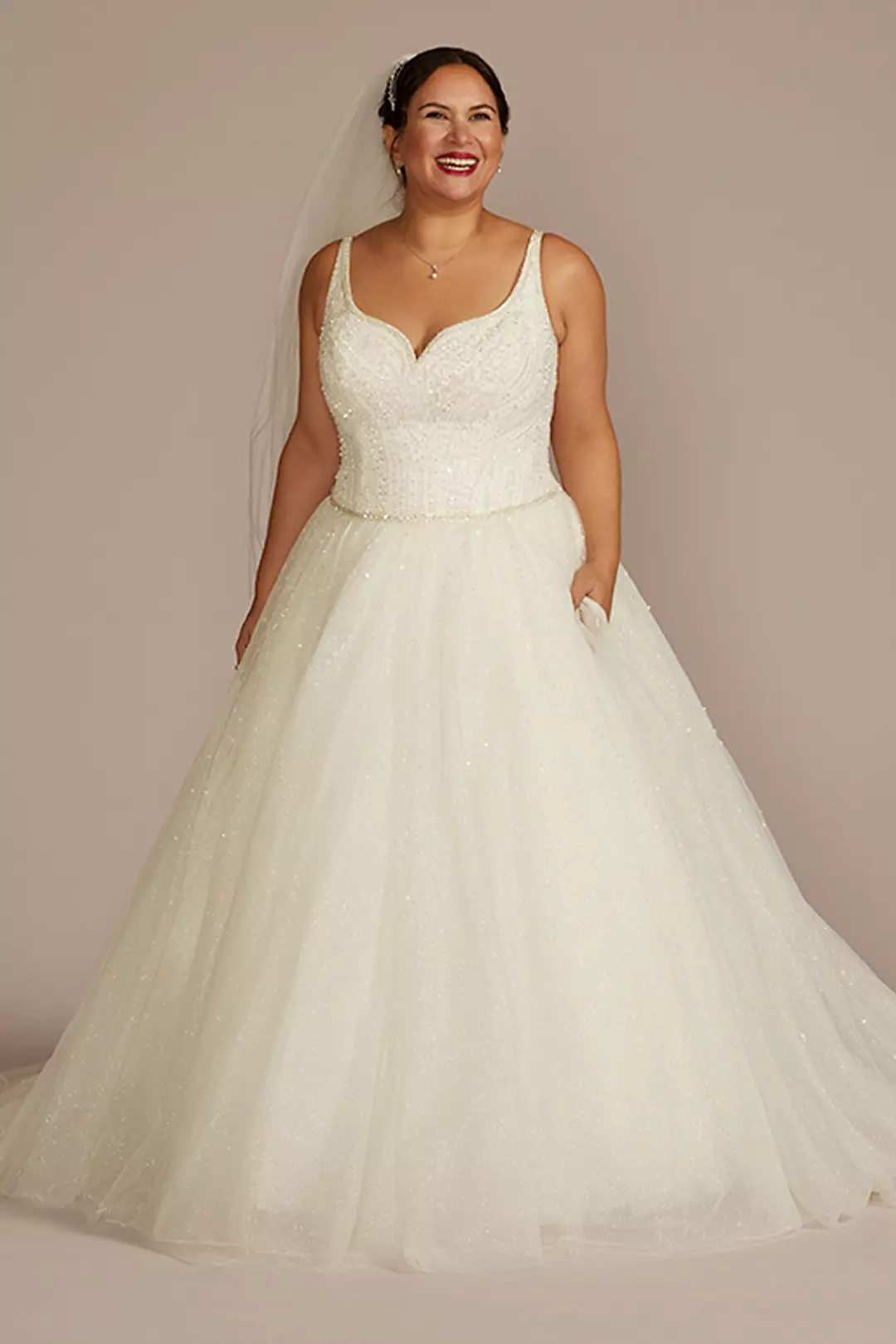 As Is Sweetheart Beaded Tulle Ball Gown Wedding Dr