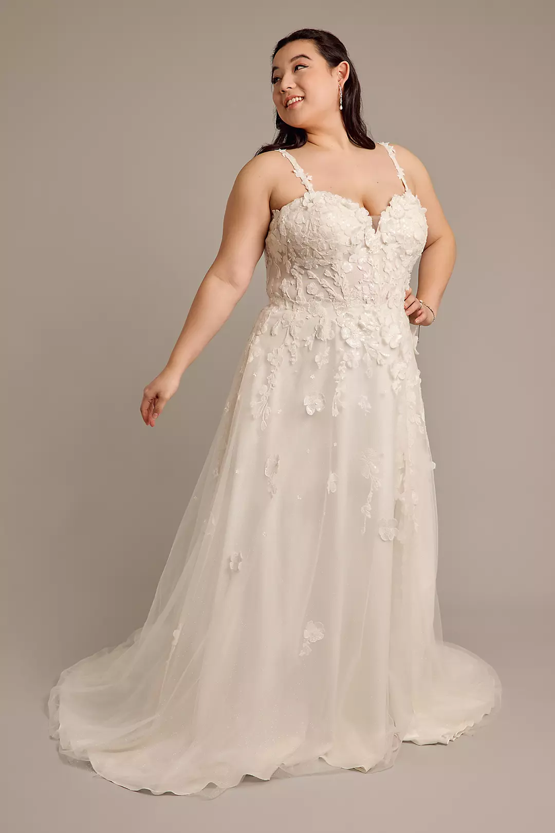 As Is Sweetheart Wedding Dress with 3D Flowers