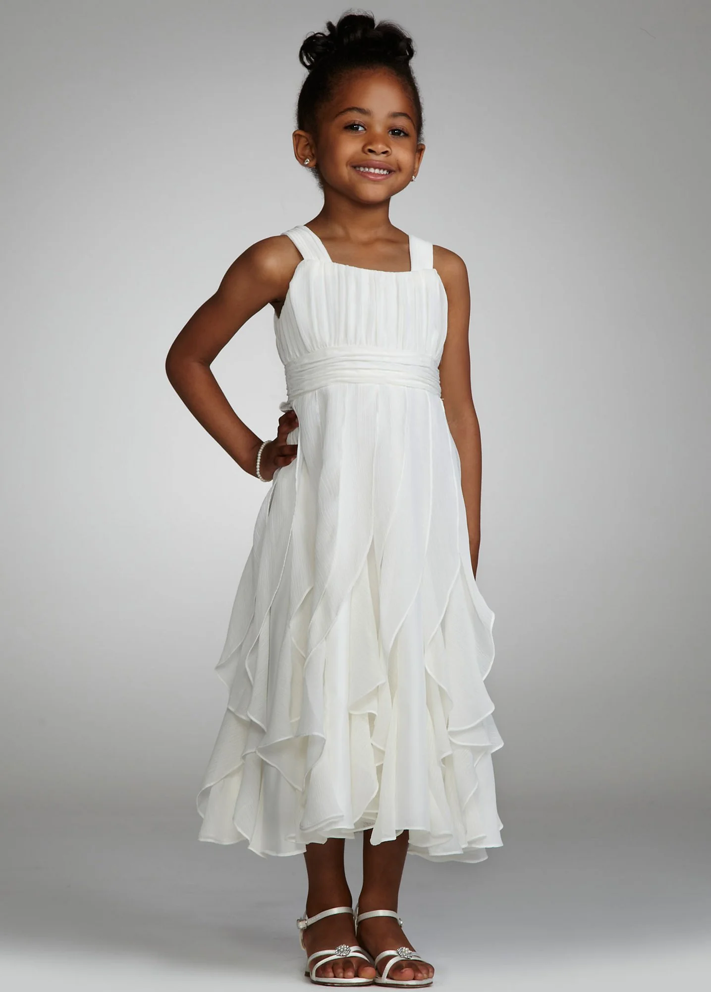 As-Is Tank Straps Chiffon Dress with Ruffled Skirt - Image 2