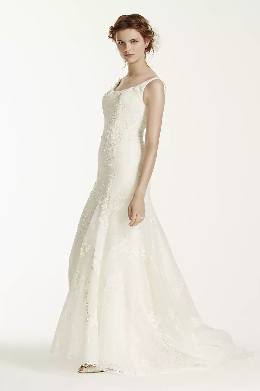 As-Is Venise Lace Tumpet Wedding Dress - Image 6