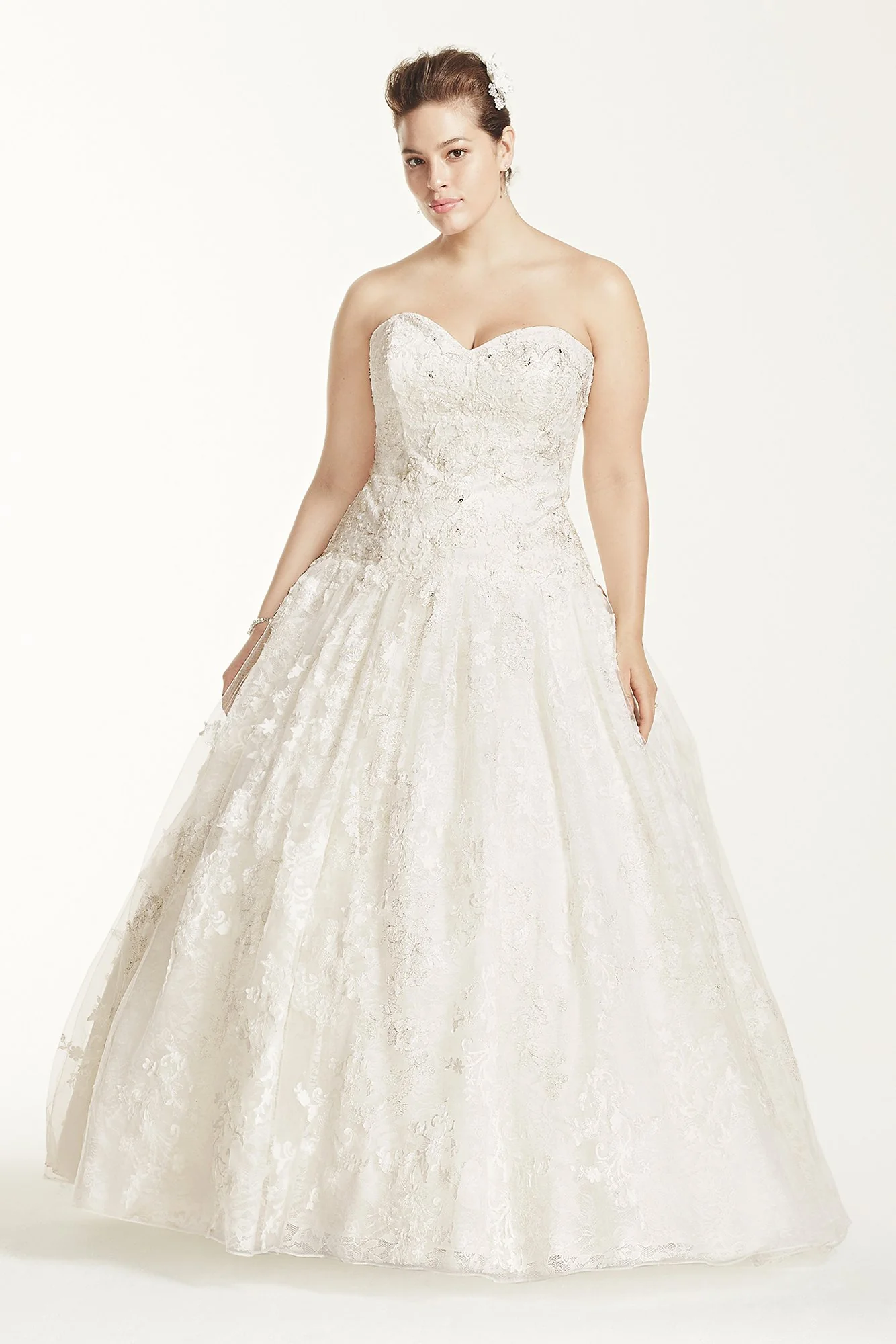As-Is Wedding Dress with All Over Lace