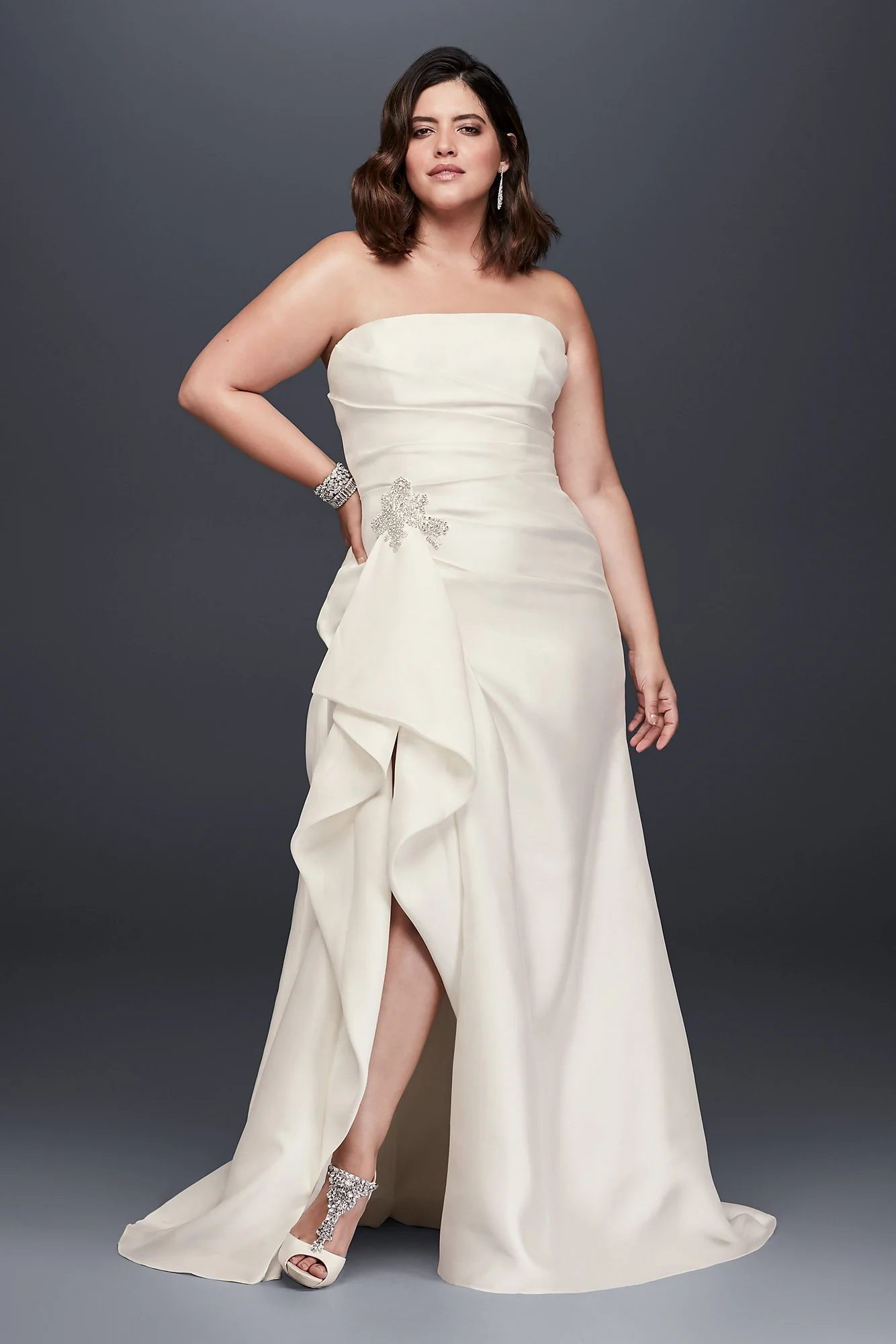 As-IsPlus Size Wedding Dress with Slit Skirt - Image 2