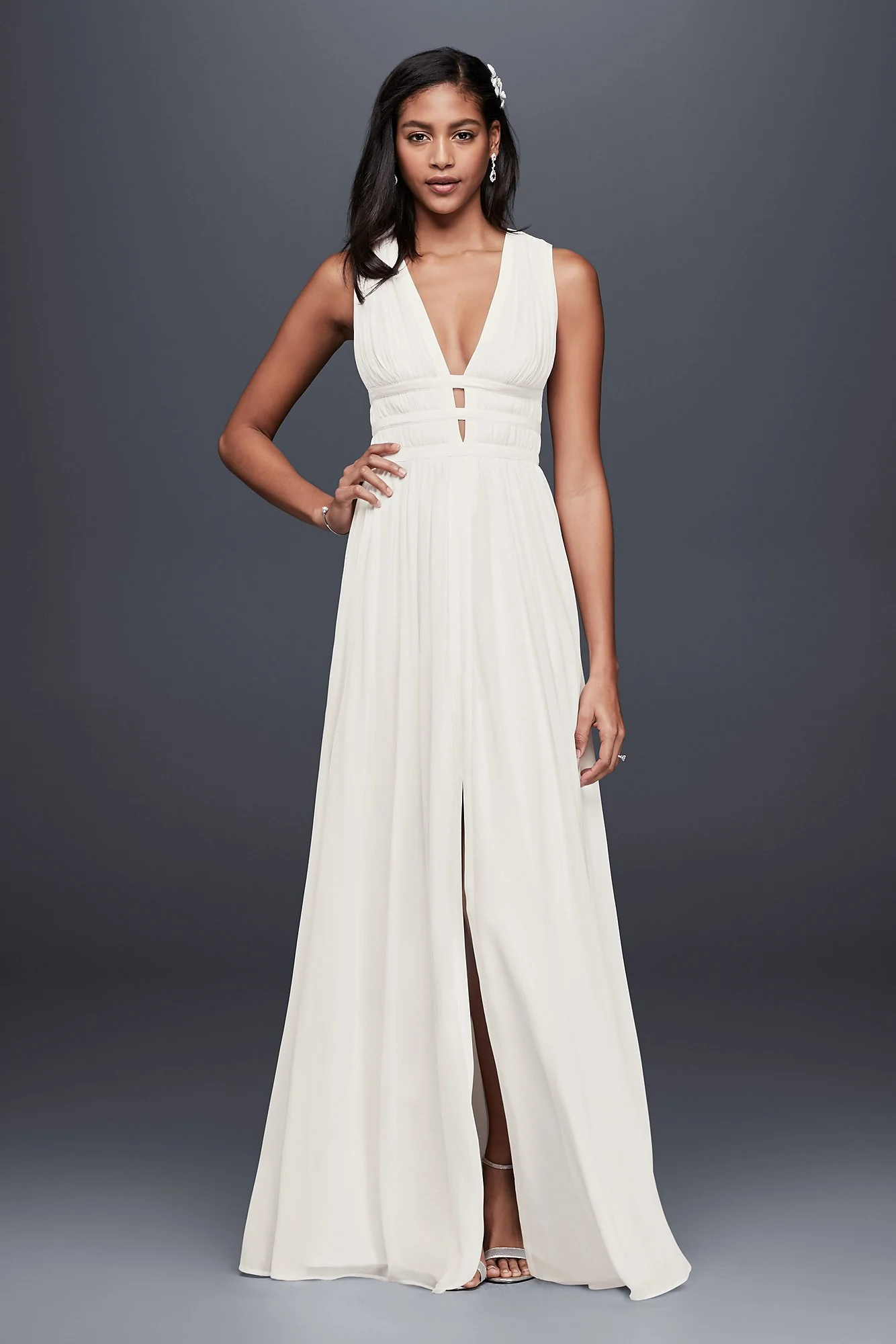 Banded Silk Goddess Gown - Image 2