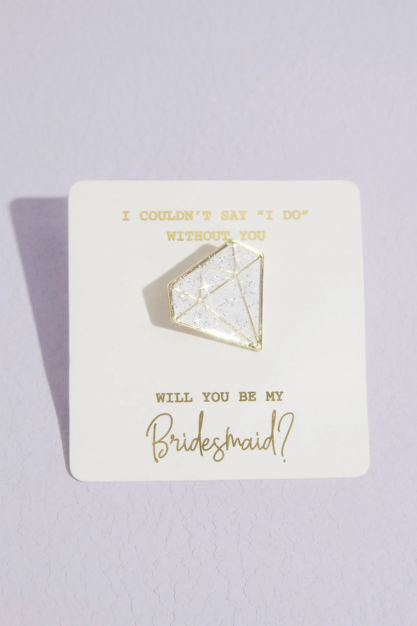 Be My Bridesmaid Glitter Enamel Pin