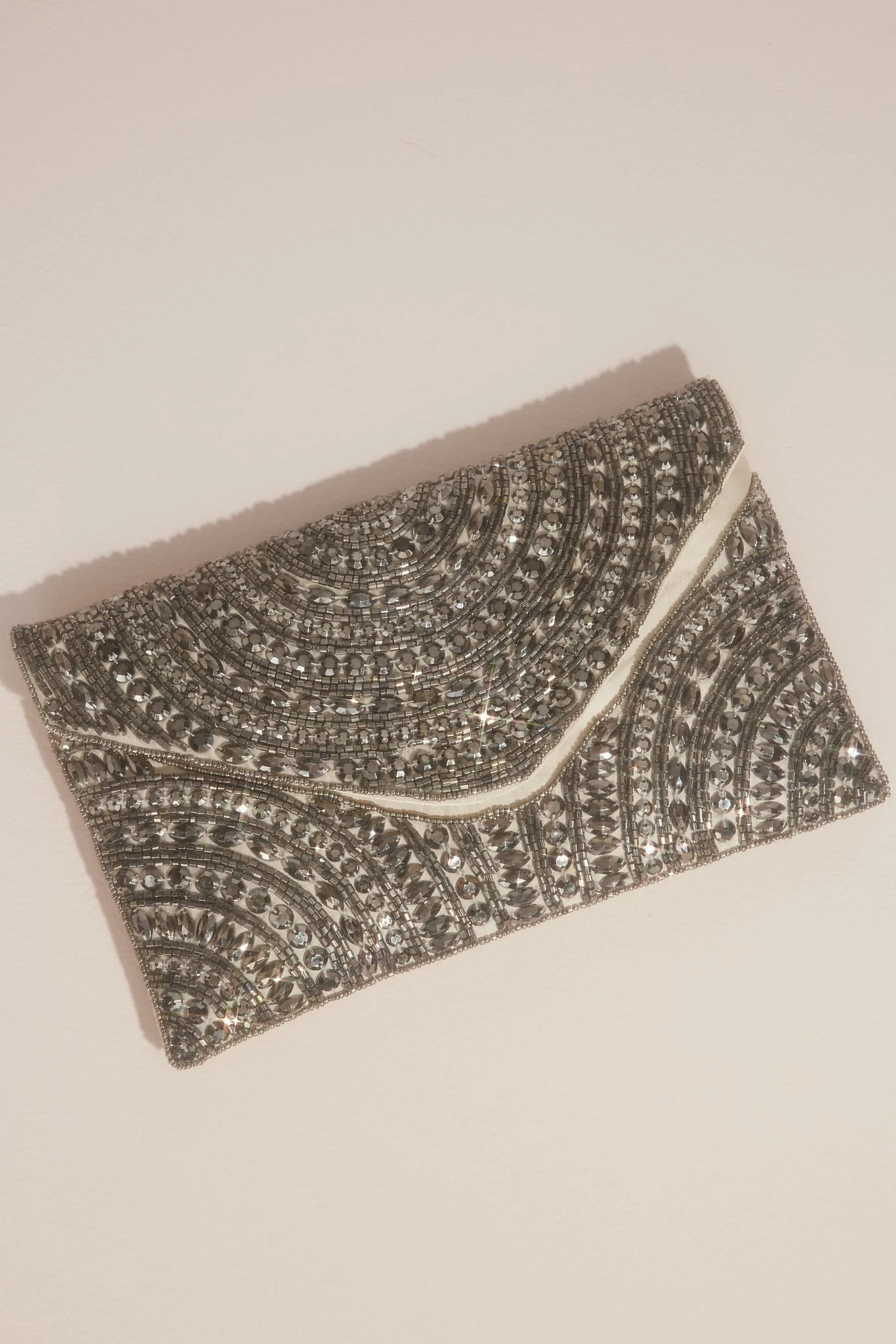 Beaded Envelope Clutch Crossbody Bag - Image 2