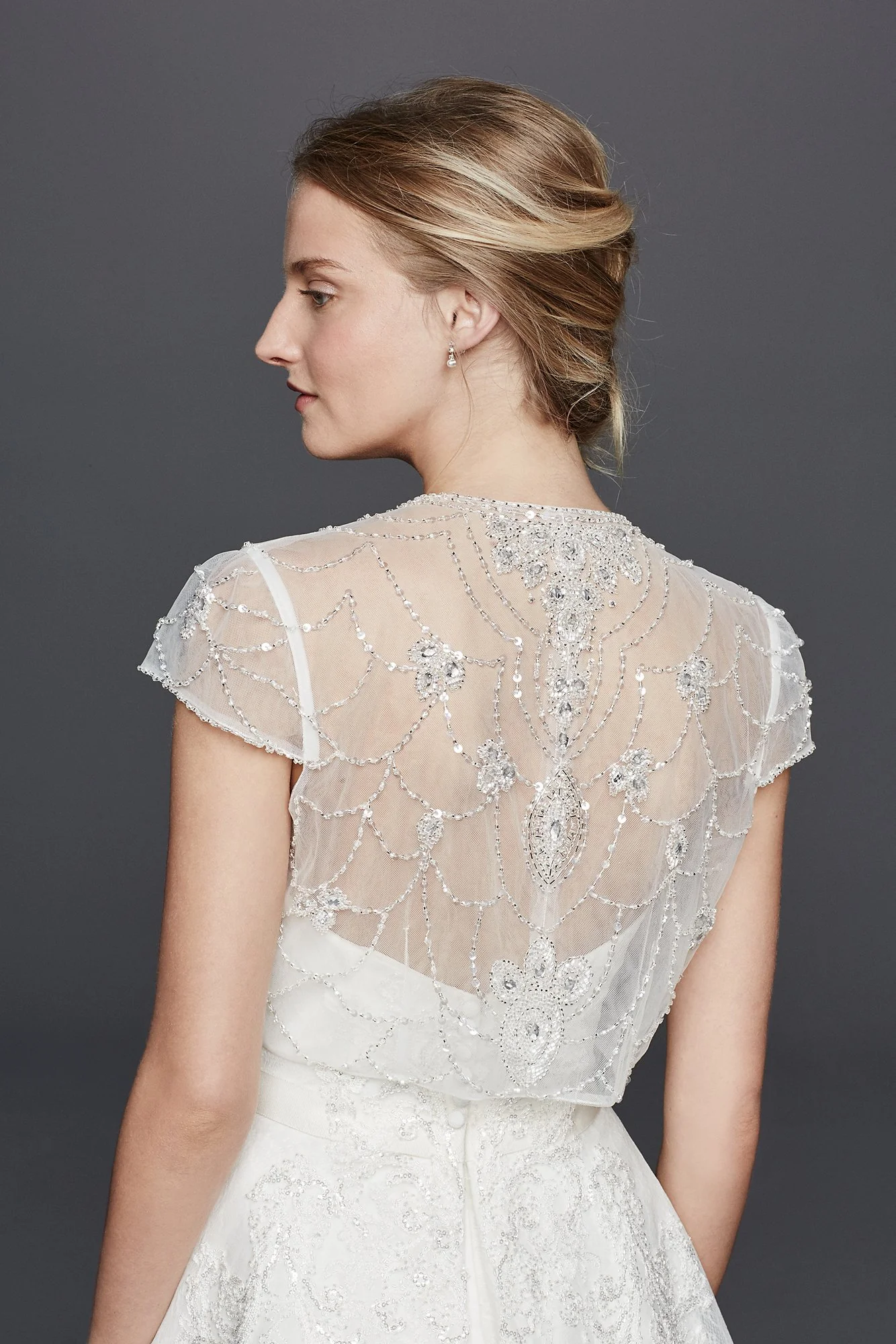 Beaded Jacket with Scroll Work on Back
