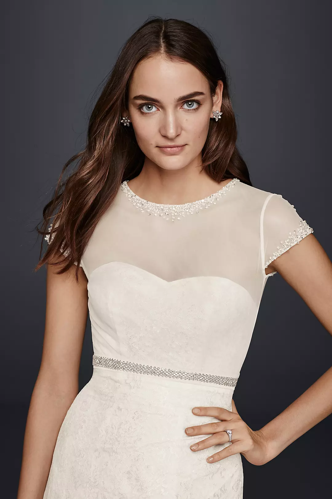 Beaded Net Cap Sleeve Topper - Image 4