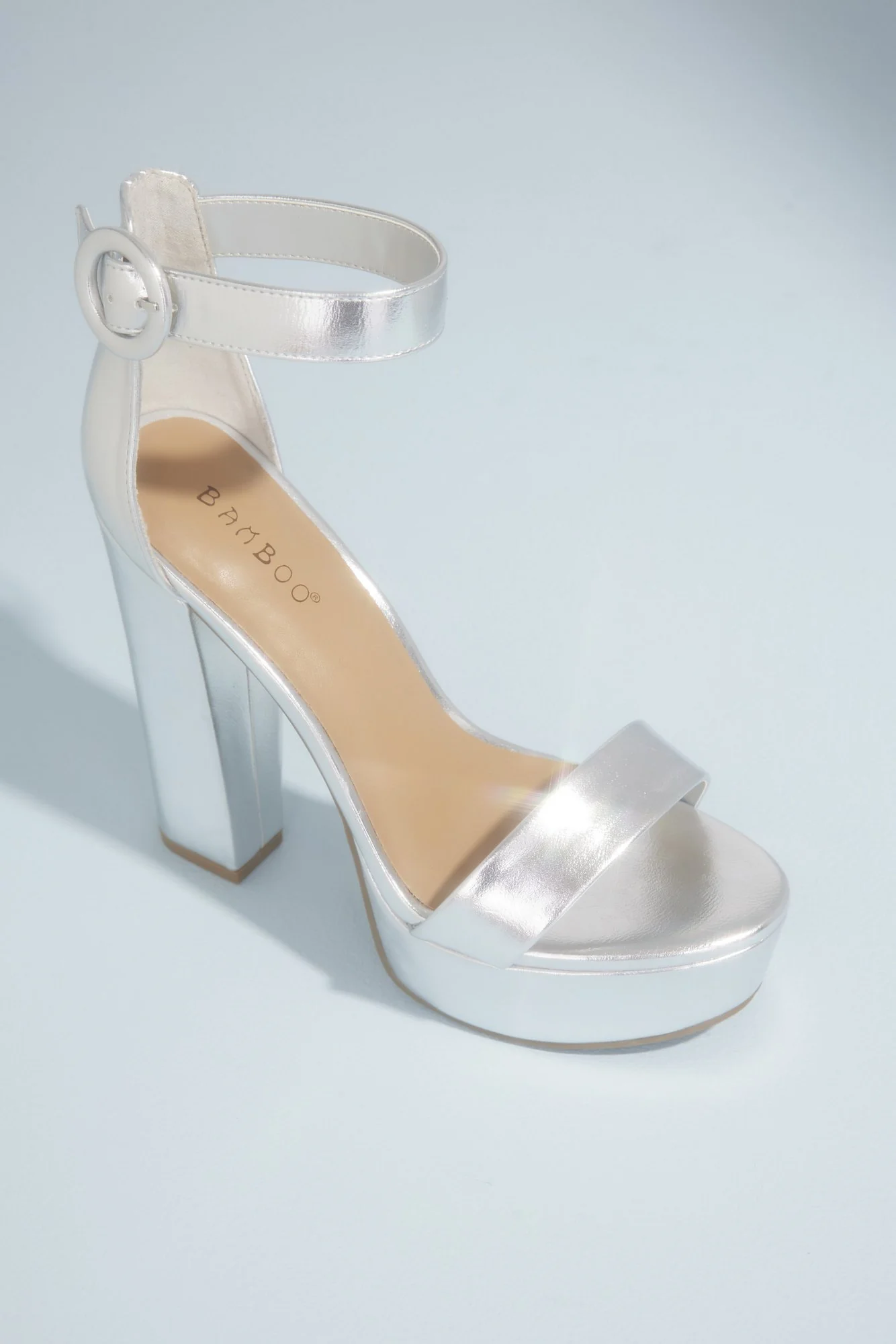 Block Heel Two-Strap Sandals - Image 3
