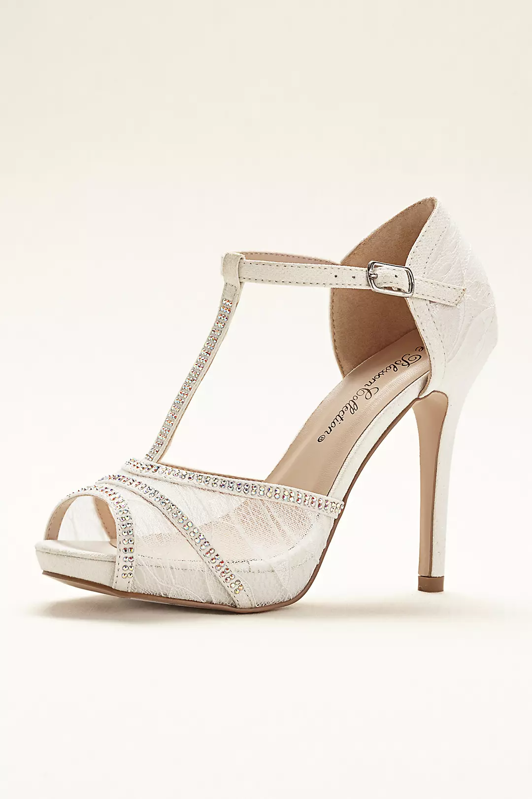Blossom Lace Platform T-strap High Heel Sandal - Image 5