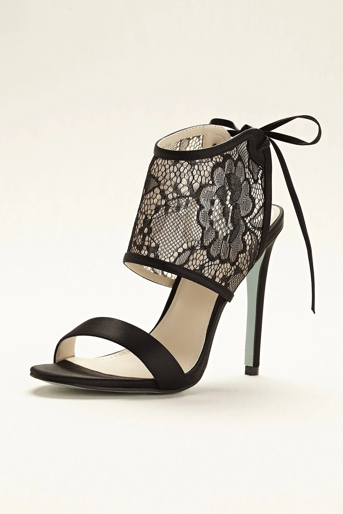 Blue by Betsey Johnson Satin and Lace Sandal