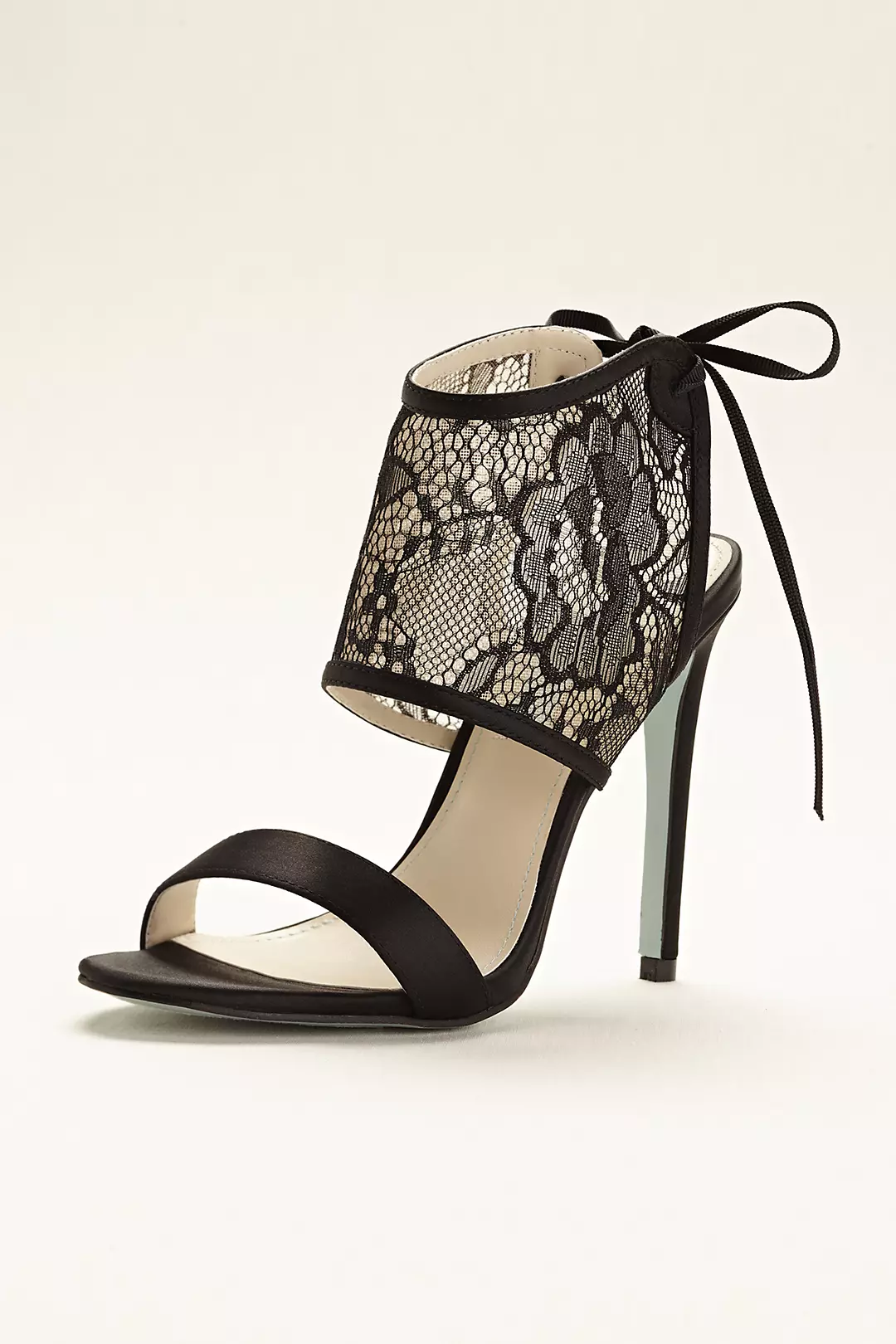 Blue by Betsey Johnson Satin and Lace Sandal - Image 3