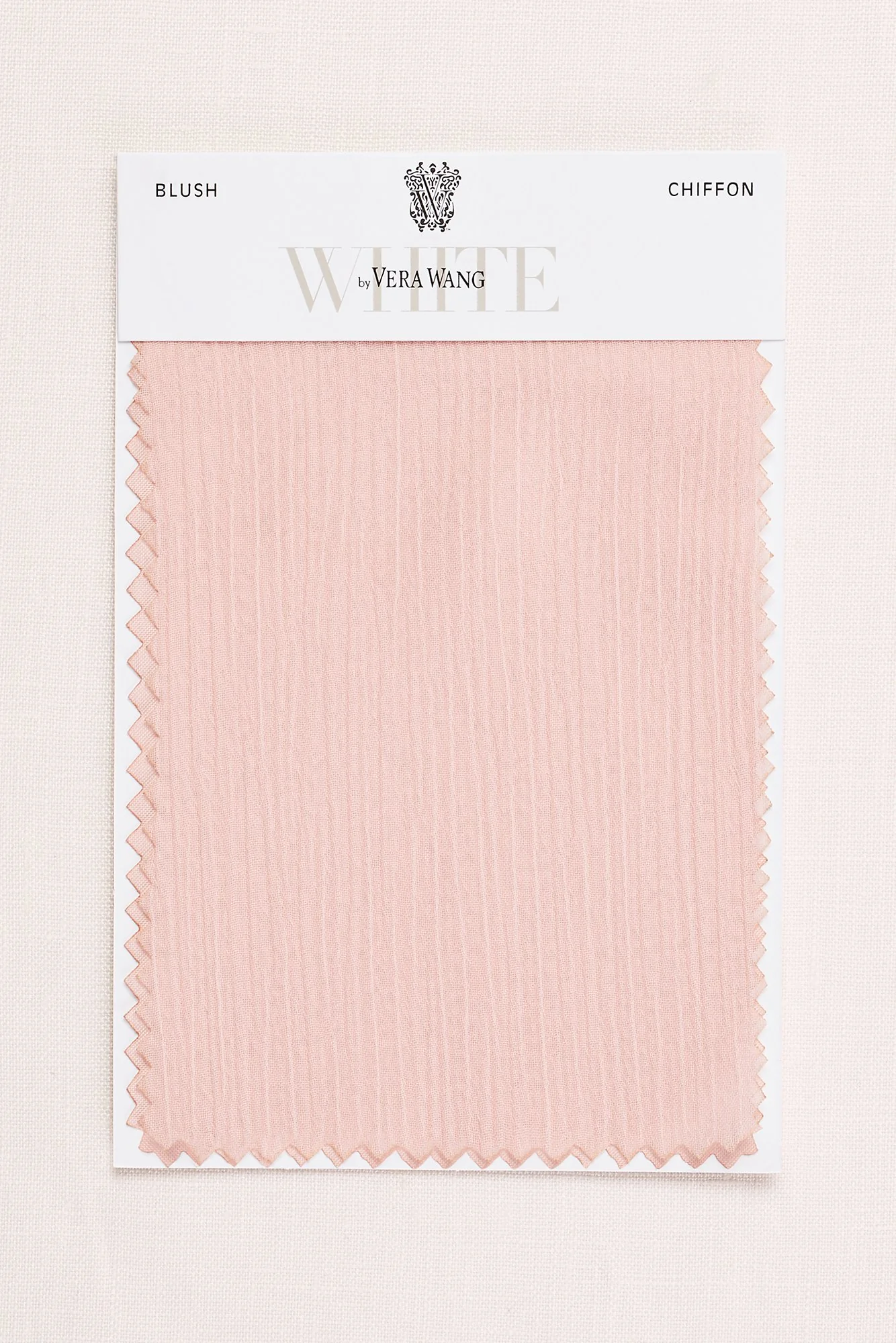 Blush Crinkle Chiffon Fabric Swatch