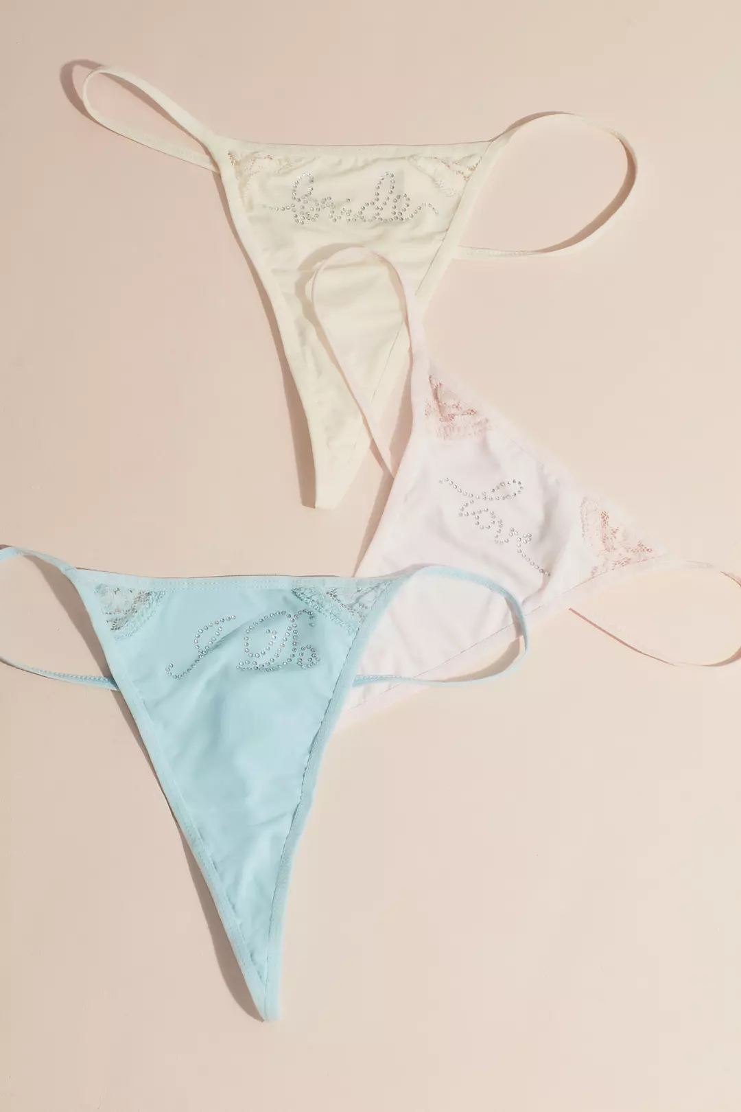 Bridal Printed Cotton Thong Set - Image 2