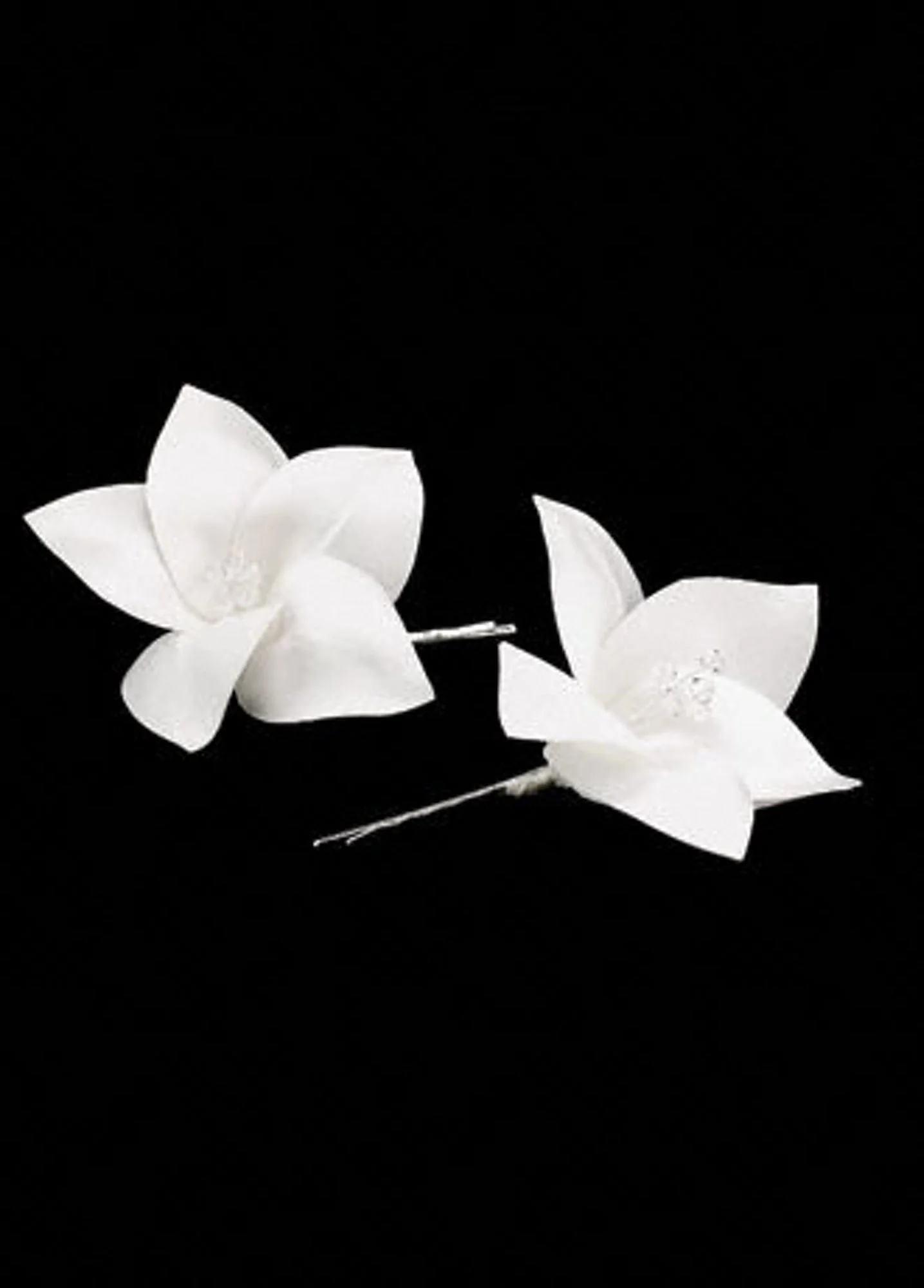 Bridal Satin Flower Hairpins