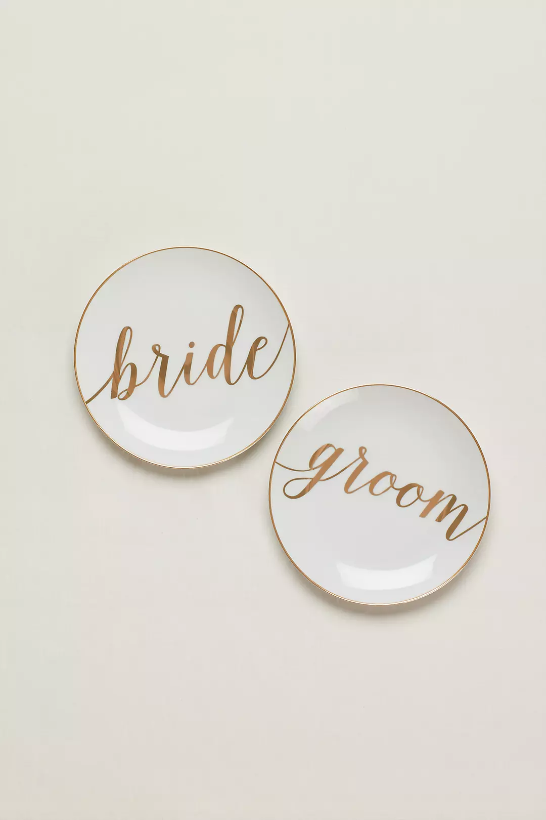 Bride And Groom Dessert Plates Set of 2 - Image 2