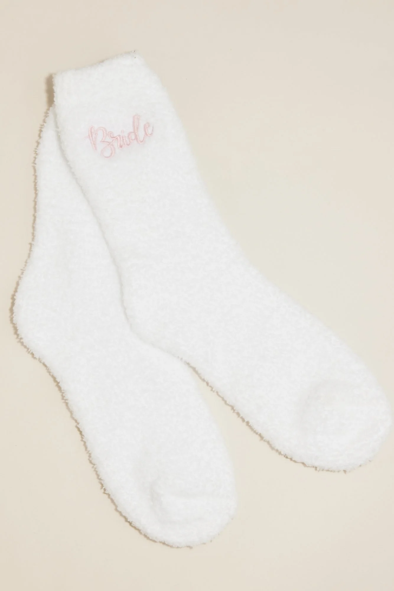 Bride Embroidered Fuzzy Socks