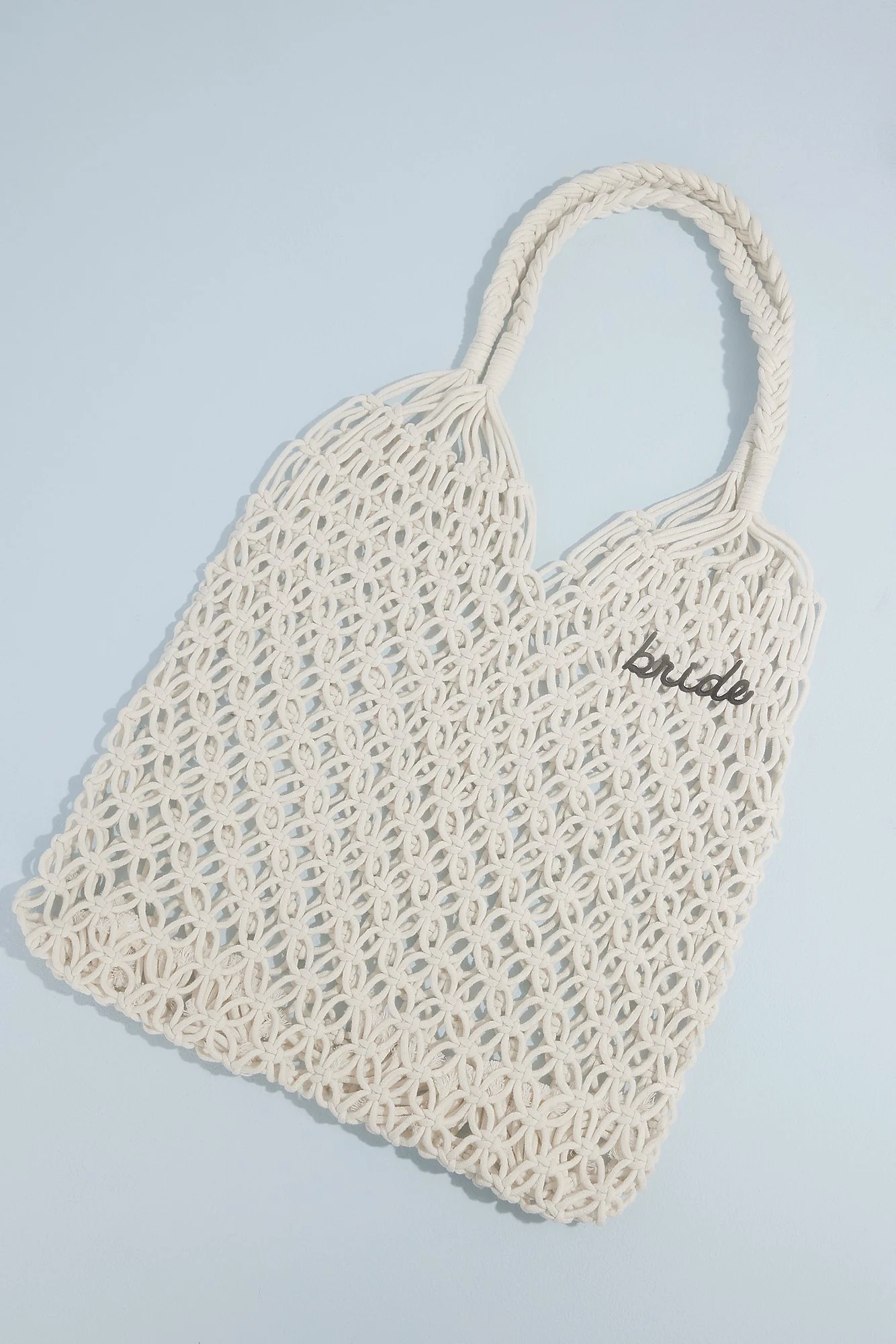 Bride Macrame Beach Bag - Image 2