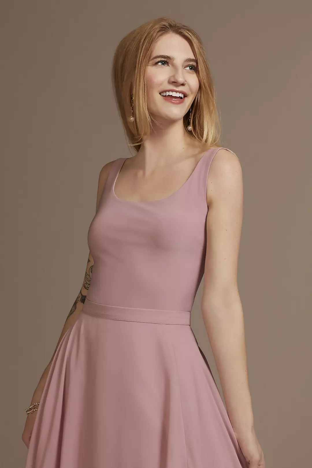 Bridesmaid Separates Jersey Tank Bodysuit - Image 2