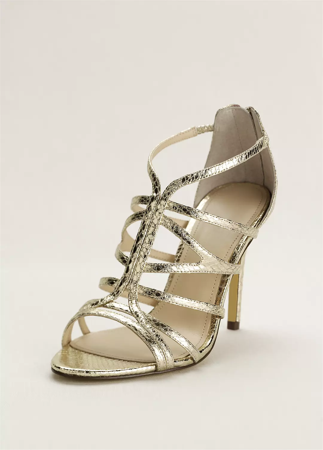 Touch of Nina Cage Sandal with Zipper Back - Image 2