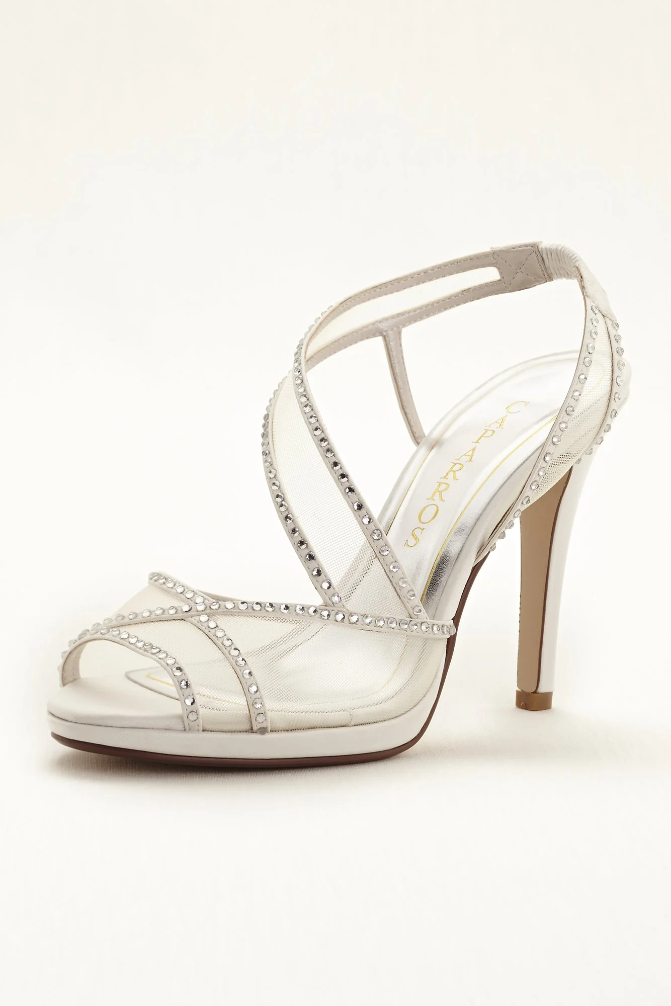 Caparros Asymmetrical Strap Crystal Sandal - Image 2